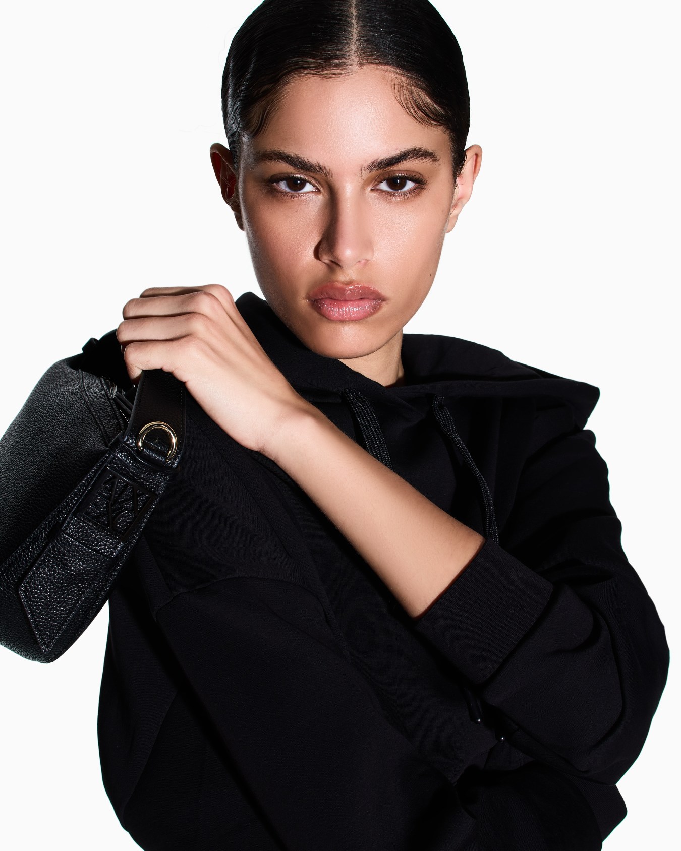 Hobo bag in technical fabric Slide 6