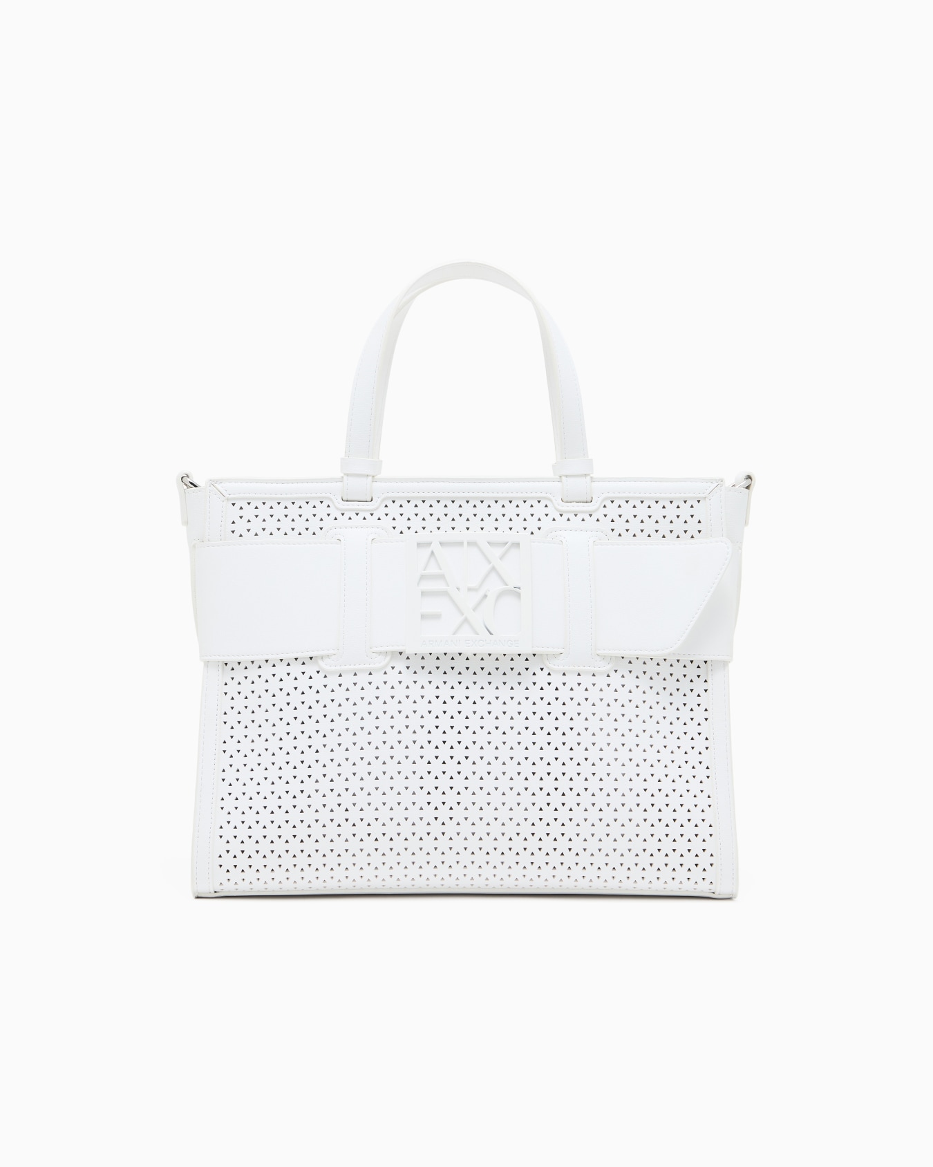 Crinkle-effect fabric shopper Diapositiva 0