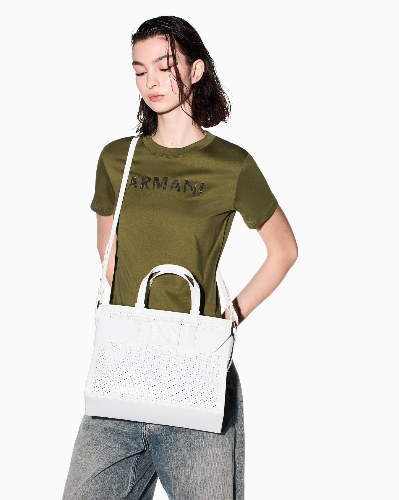 Crinkle-effect fabric shopper Diapositiva 6