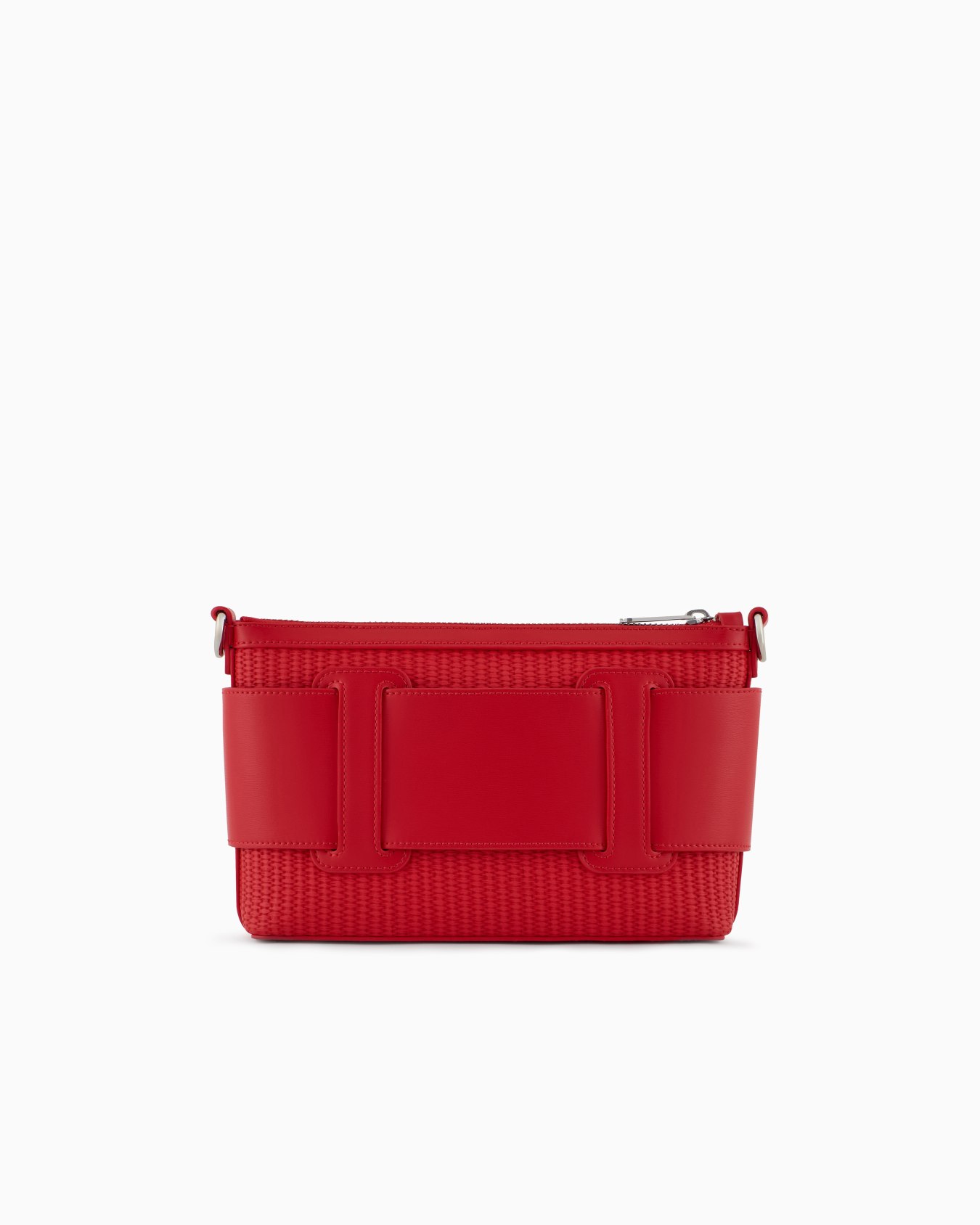 Woven fabric shoulder bag with logo Slide 2