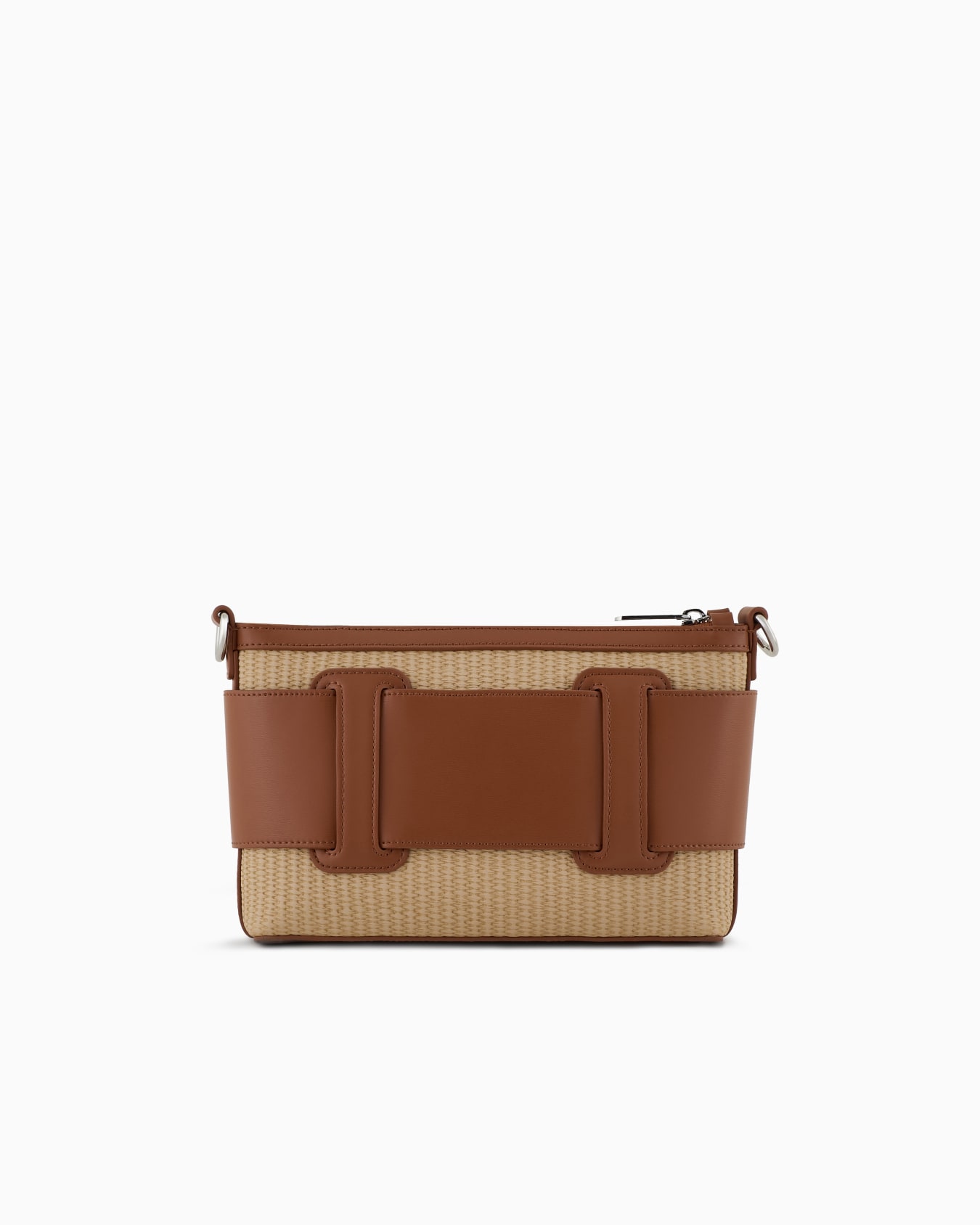Woven fabric shoulder bag with logo Slide 2
