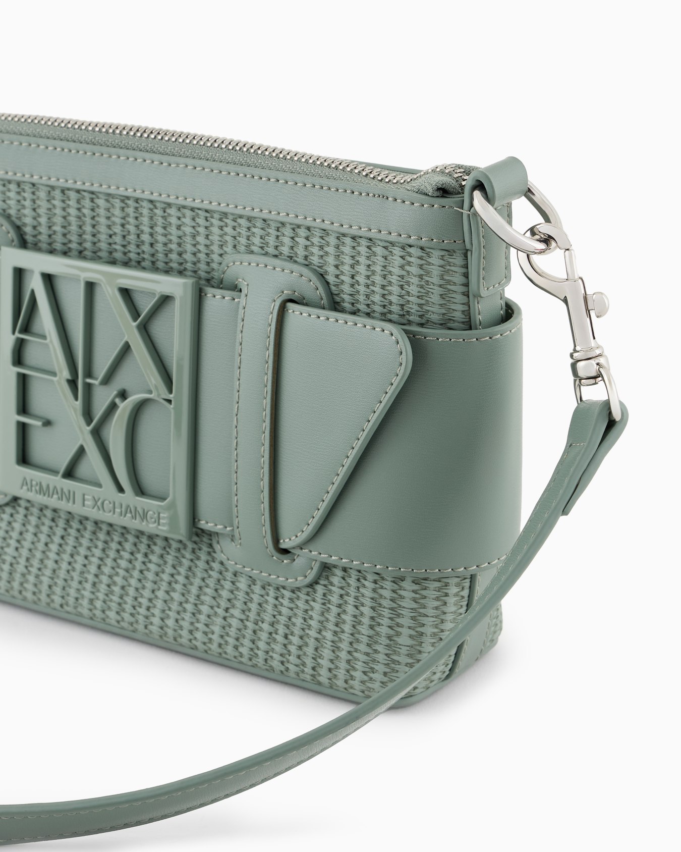 Woven fabric shoulder bag with logo Diapositiva 4