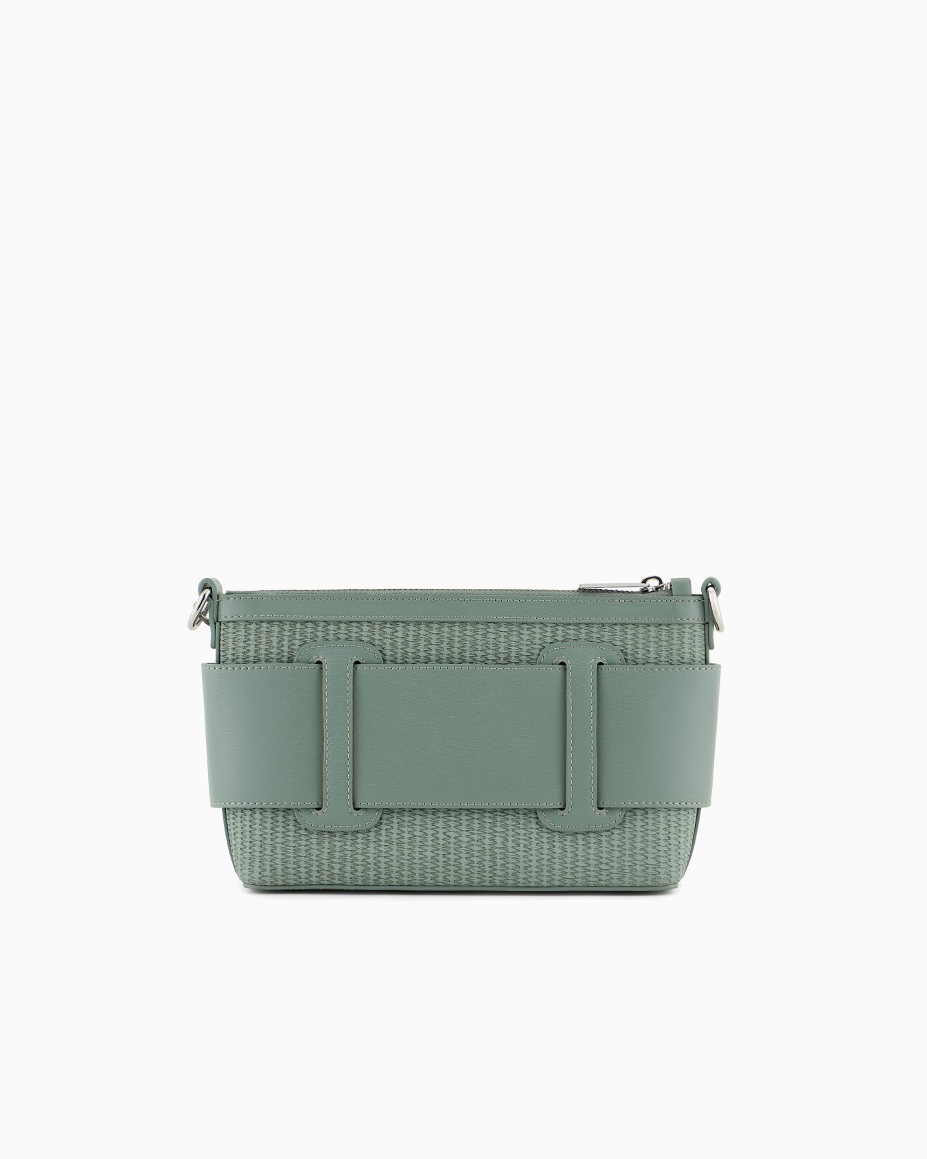 Woven fabric shoulder bag with logo Diapositiva 2