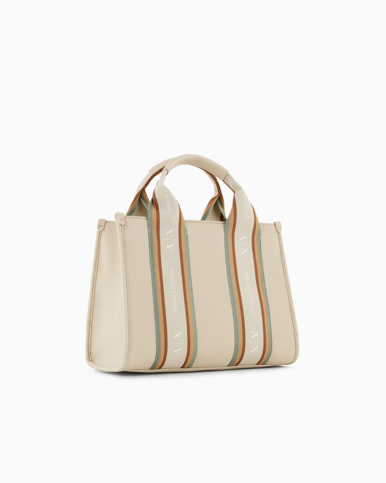 Shopper bag with contrasting bands Slide 1