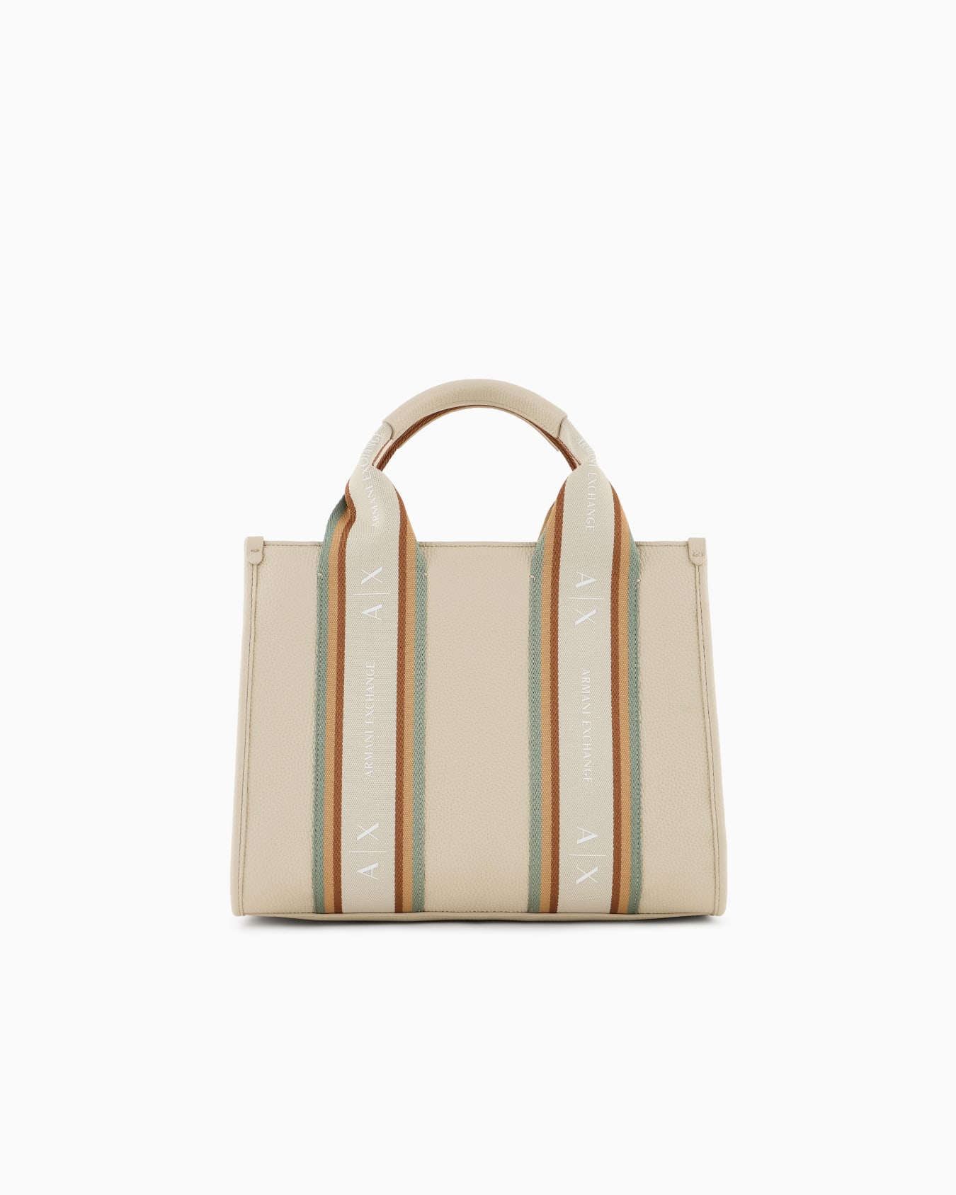 Shopper bag with contrasting bands Slide 0