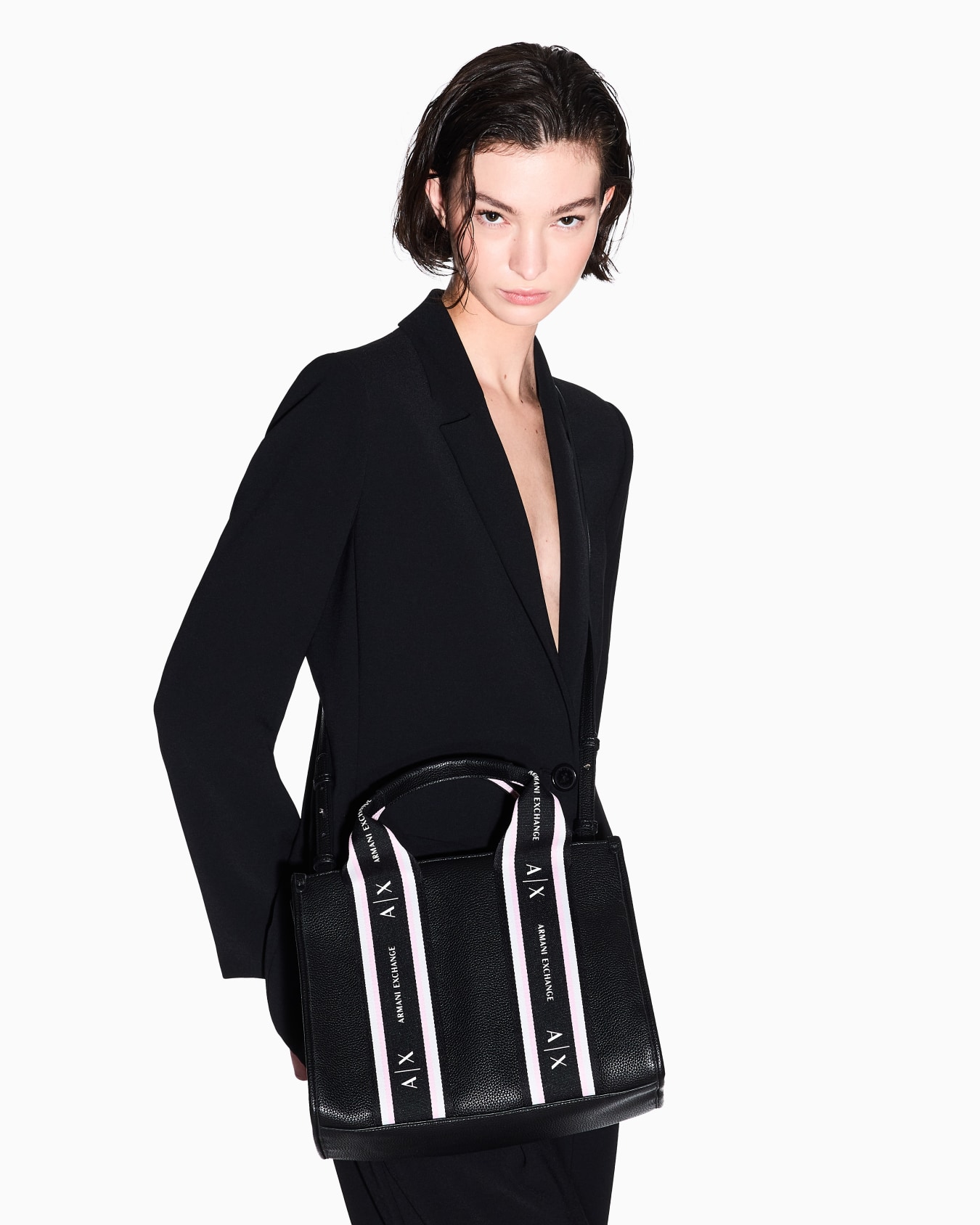 Shopper bag with contrasting bands Slide 6