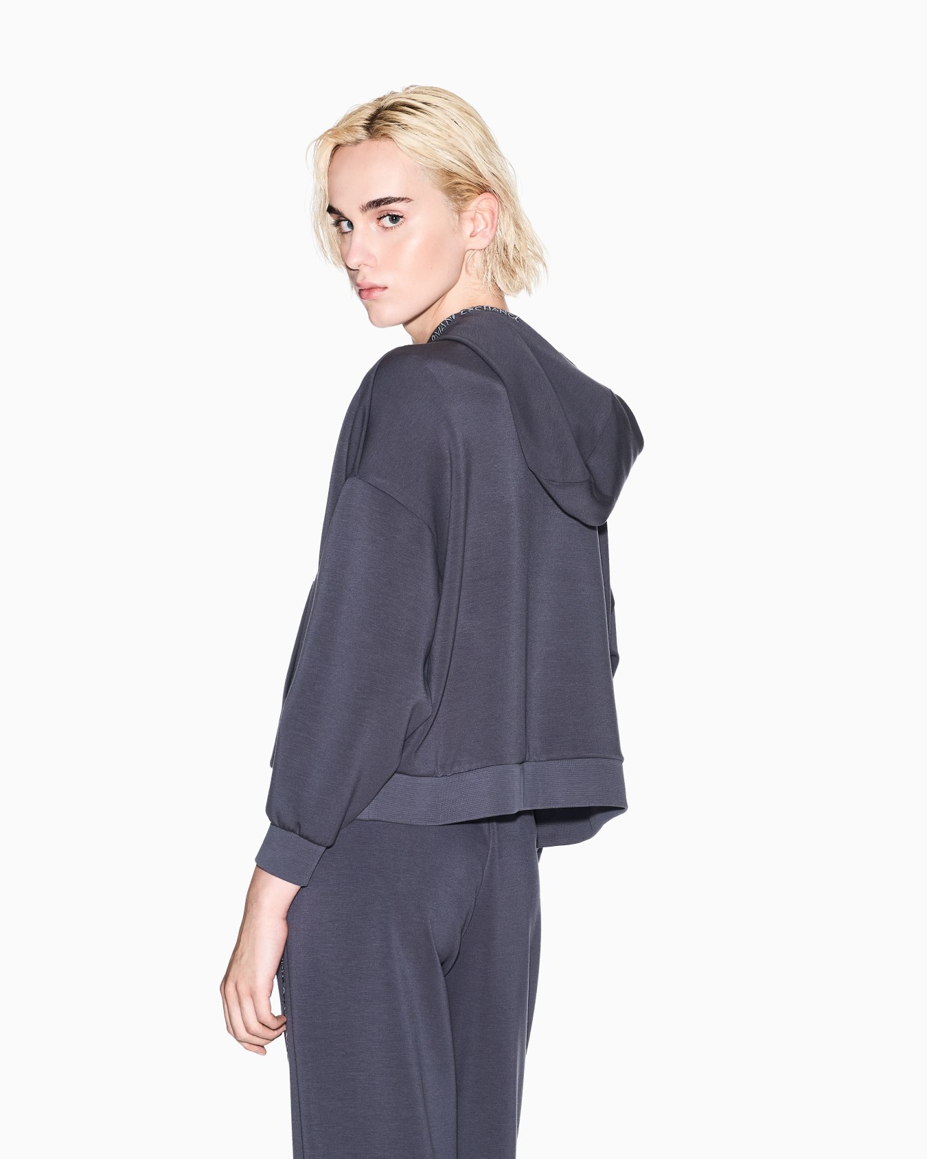 Kapuzenpullover mit halbem Reißverschluss Folie 2