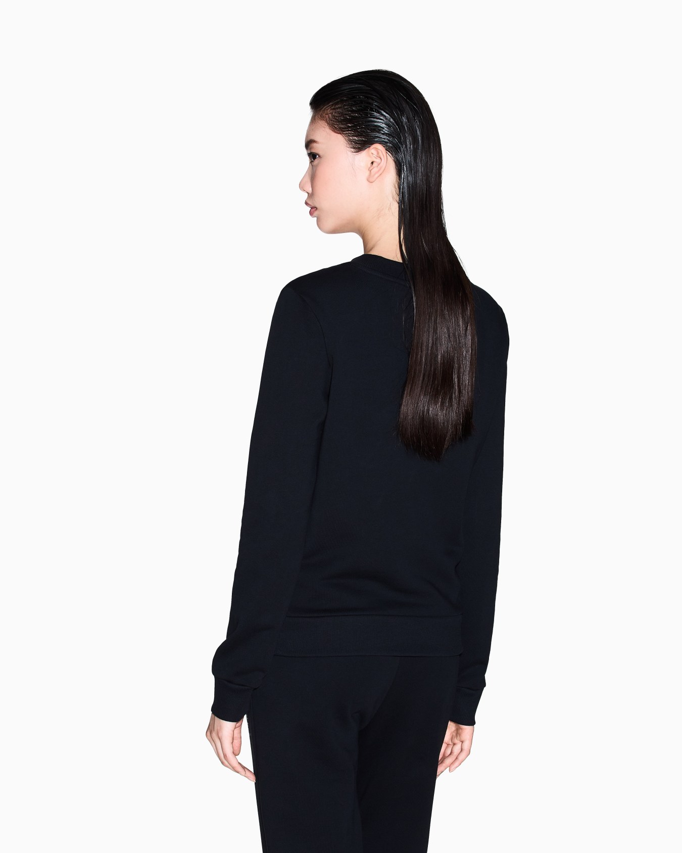 TONE ON TONE LOGO LETTERING CREWNECK SWEATSHIRT Slide 2