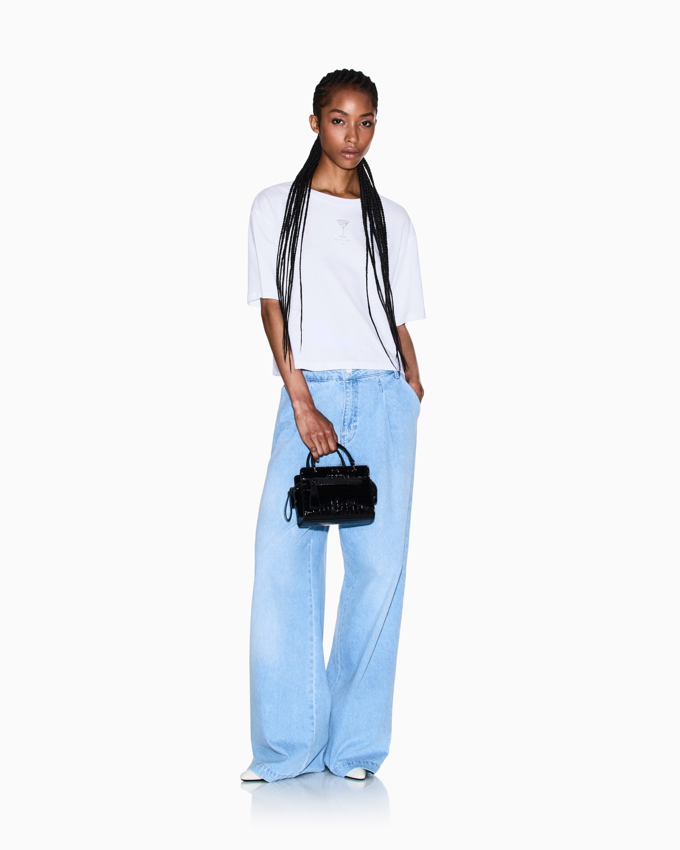 LIGHT BLUE DENIM TROUSER Slide 1