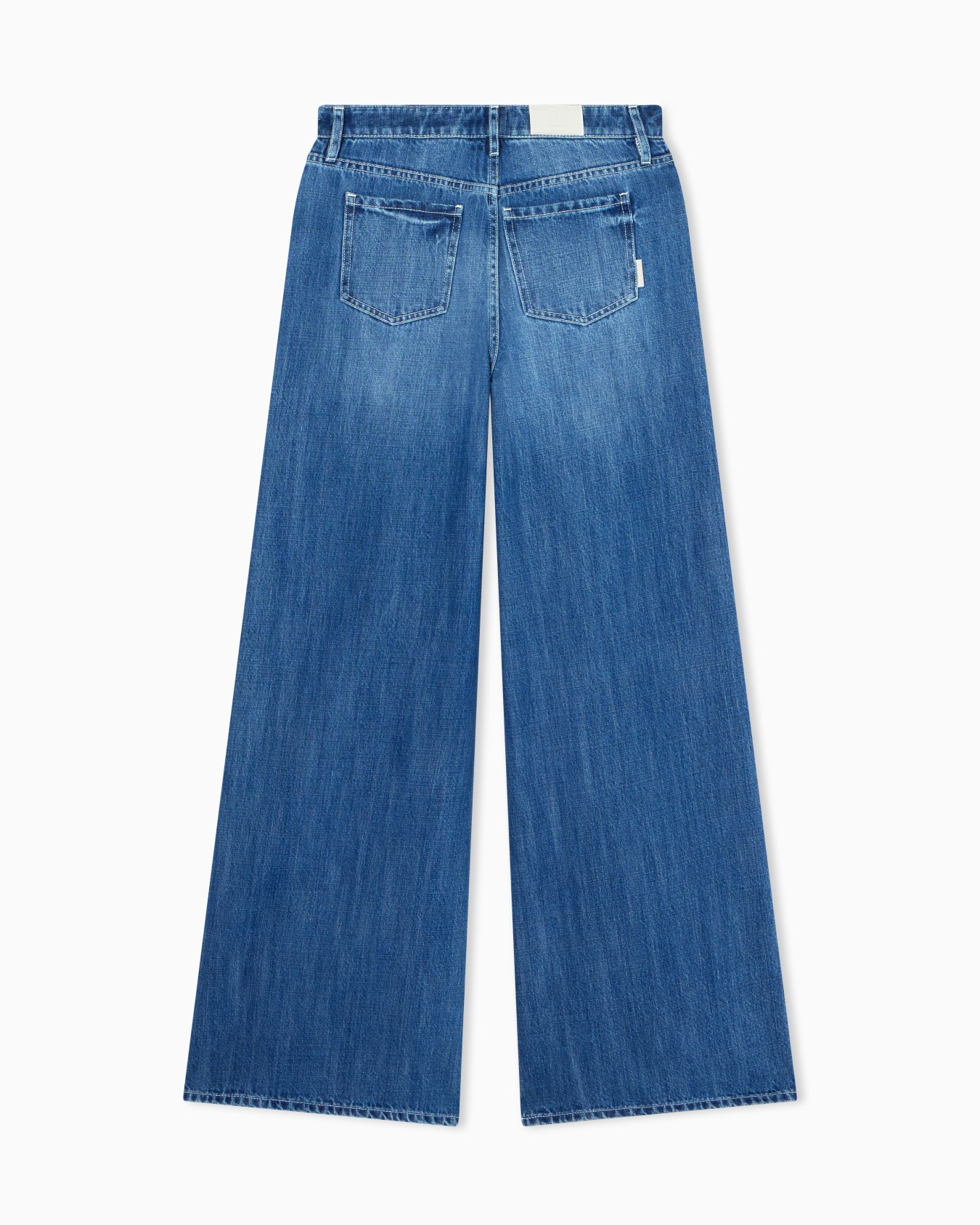 Loose Fit Rigid Blue Denim Jeans 13oz Diapositiva 1