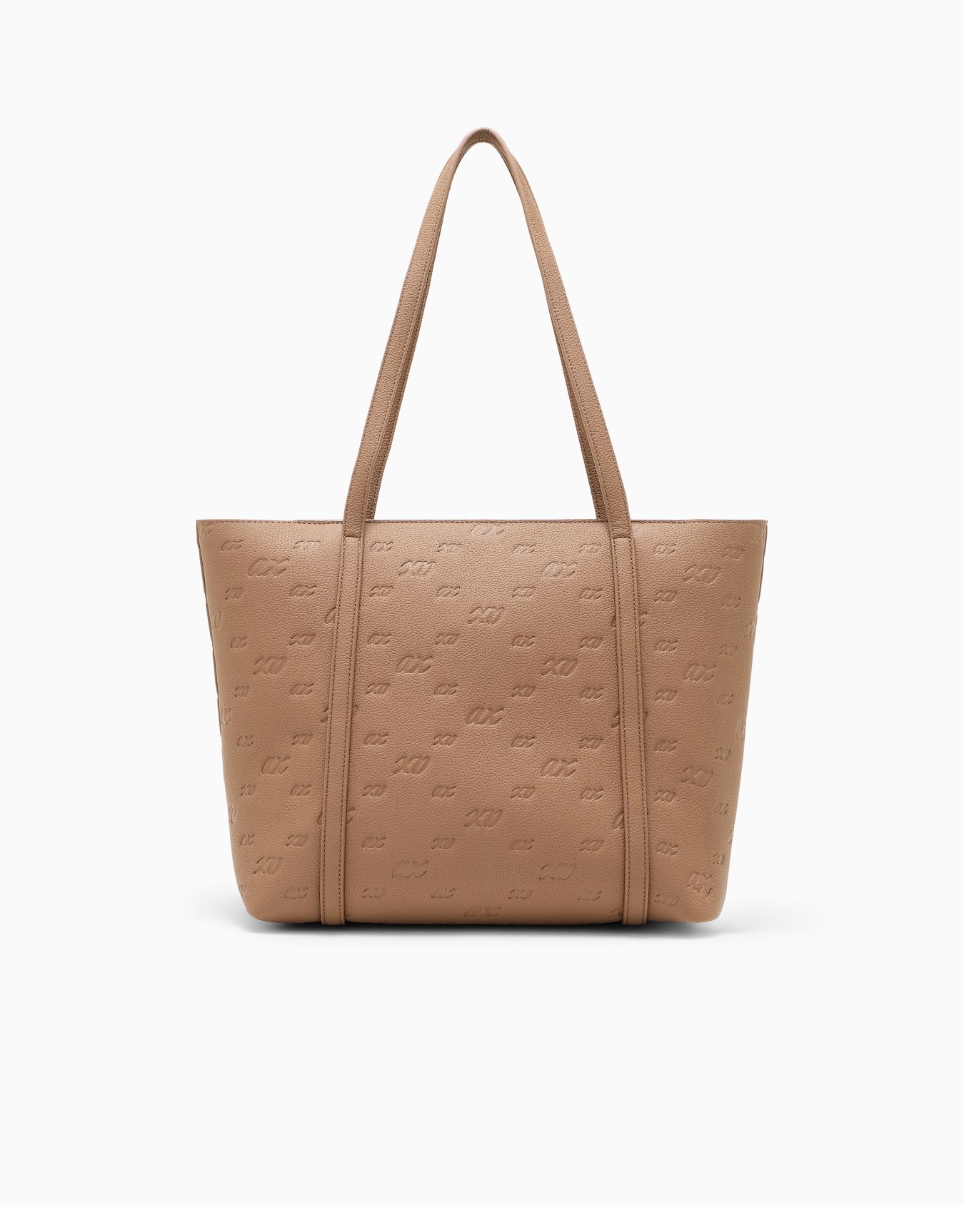 Bolso shopping con logotipo en relieve y colgante de metal Diapositiva 2