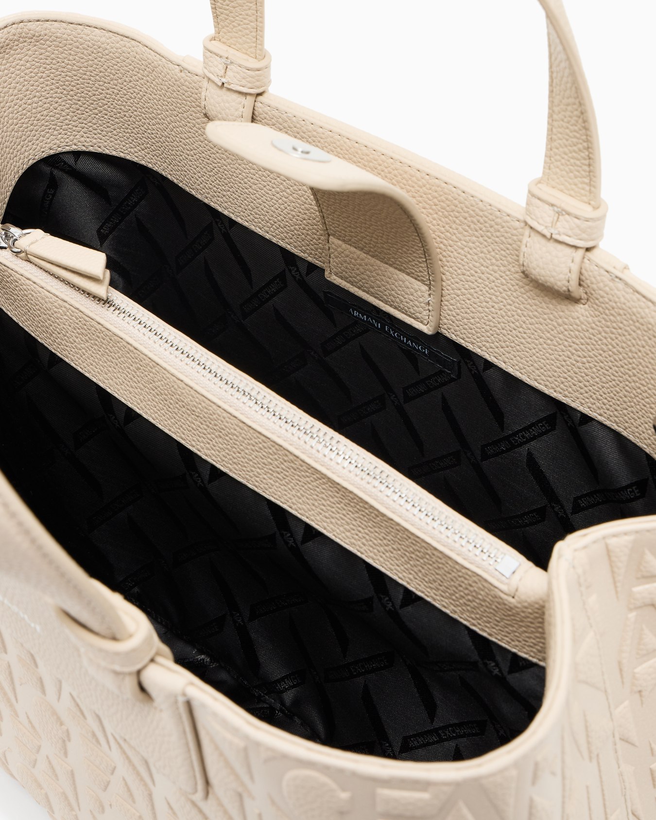 Handbag with allover logo Slide 3