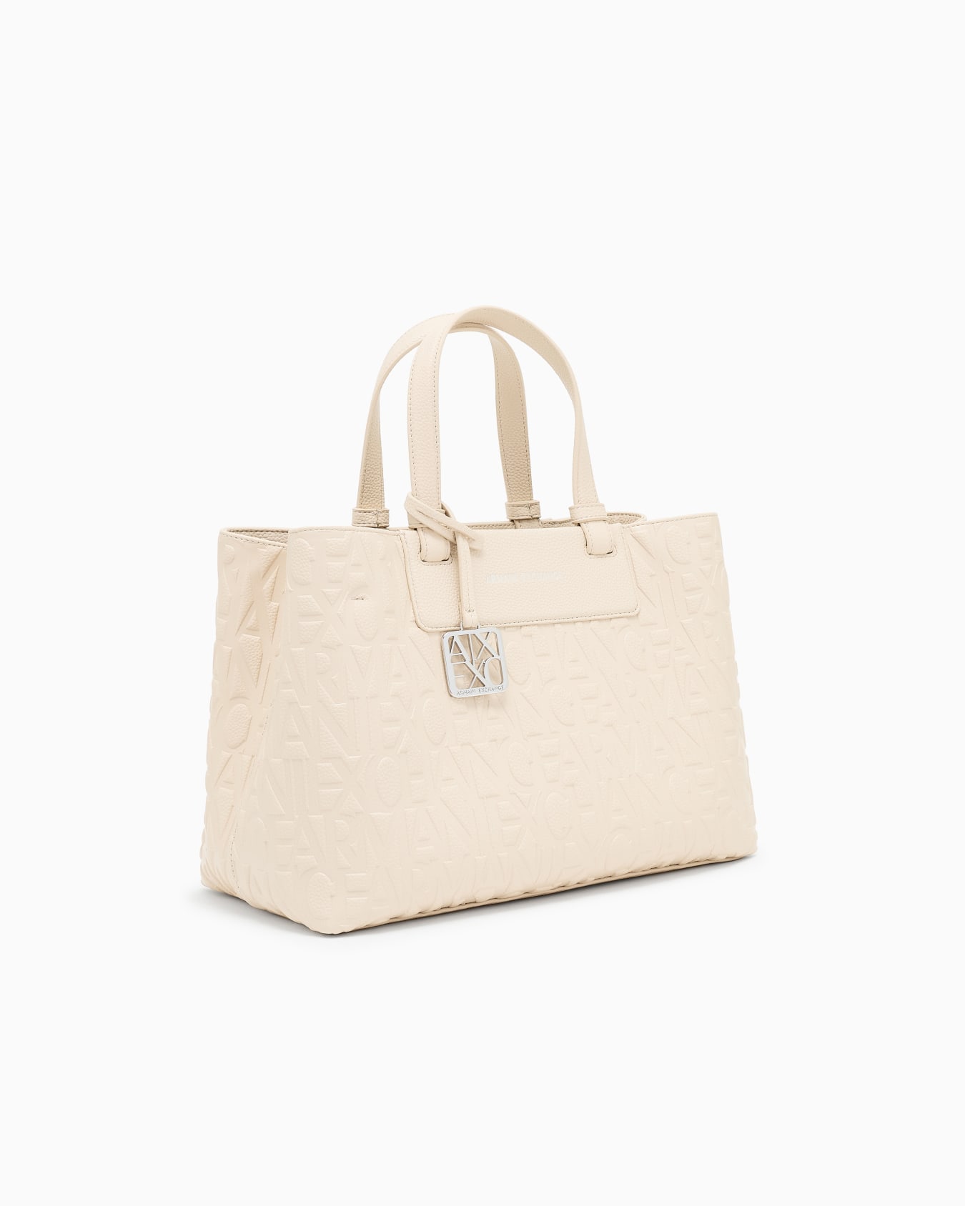 Handbag with allover logo Slide 1