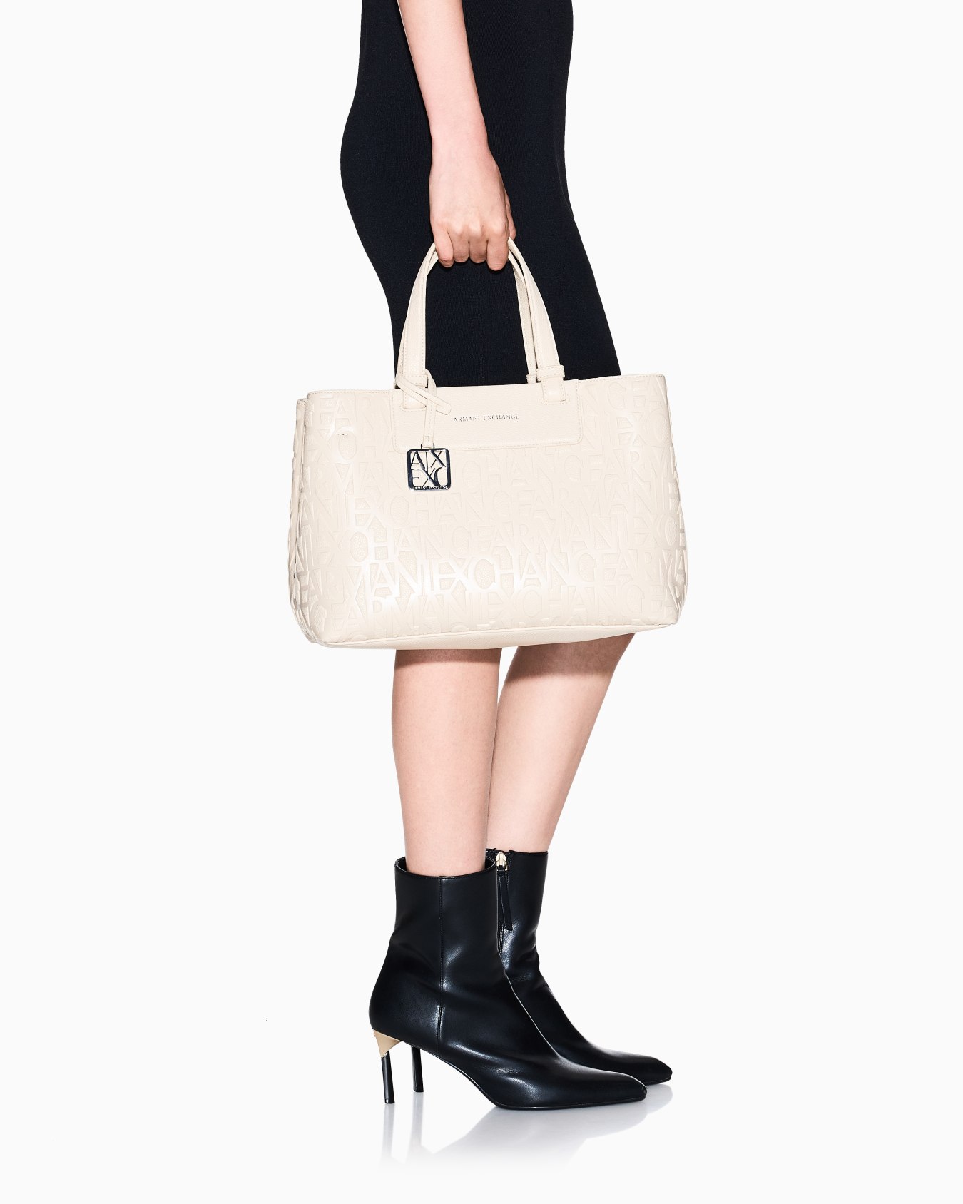 Handbag with allover logo Slide 5