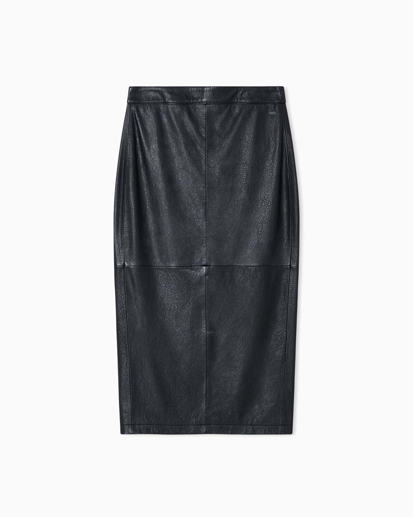 LEATHER MIDI SKIRT Slide 0