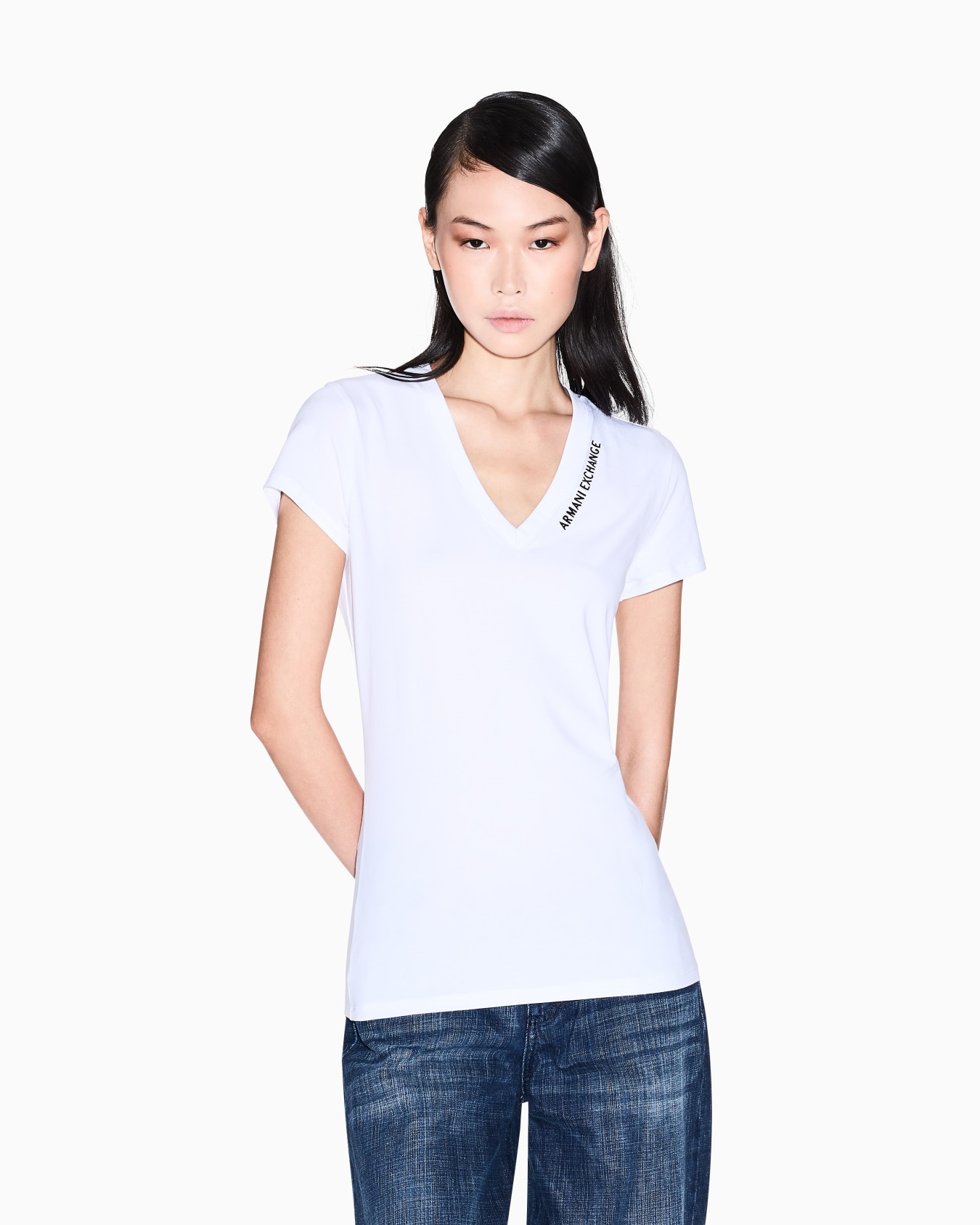  Slim fit T-shirt with logo Slide 3