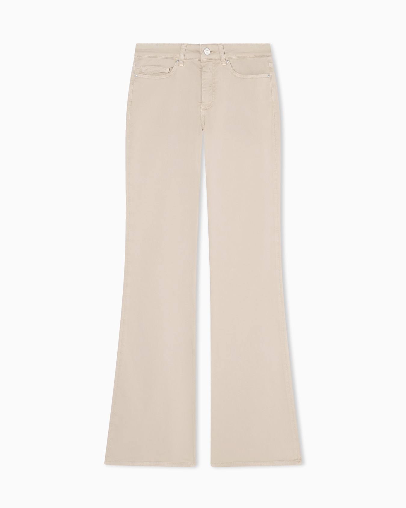 Flare Jeans Garment Dyed Satin Stretch Slide 0