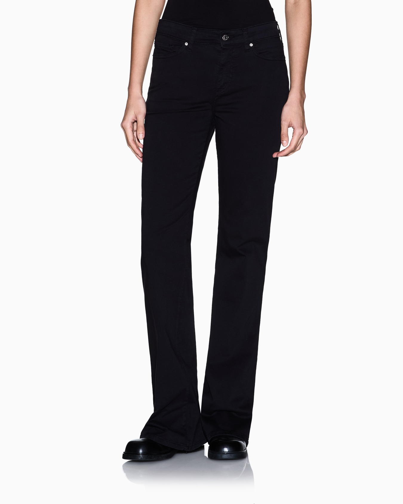 Flared jeans in cotone Slide 3