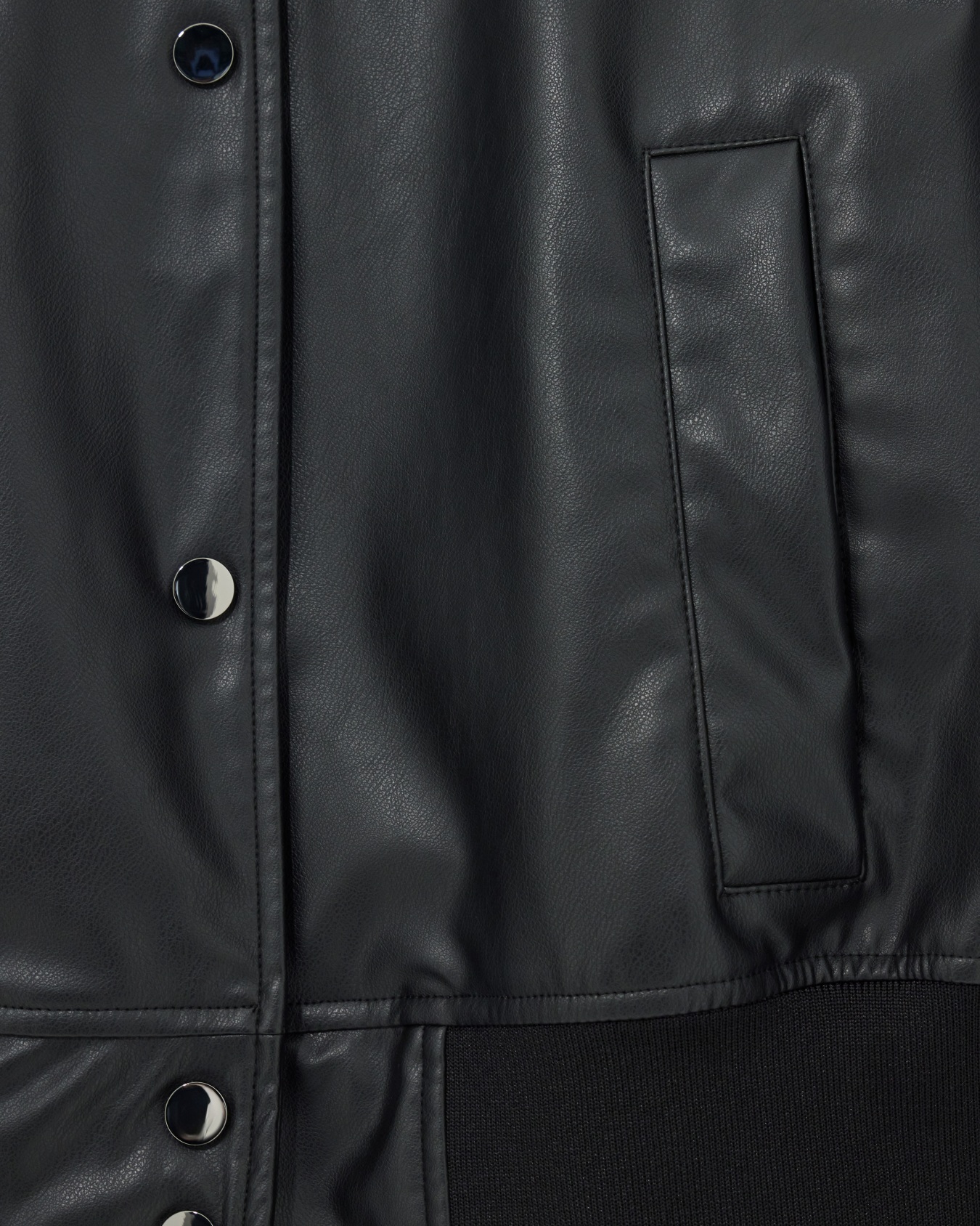 Faux leather bomber jacket Slide 4