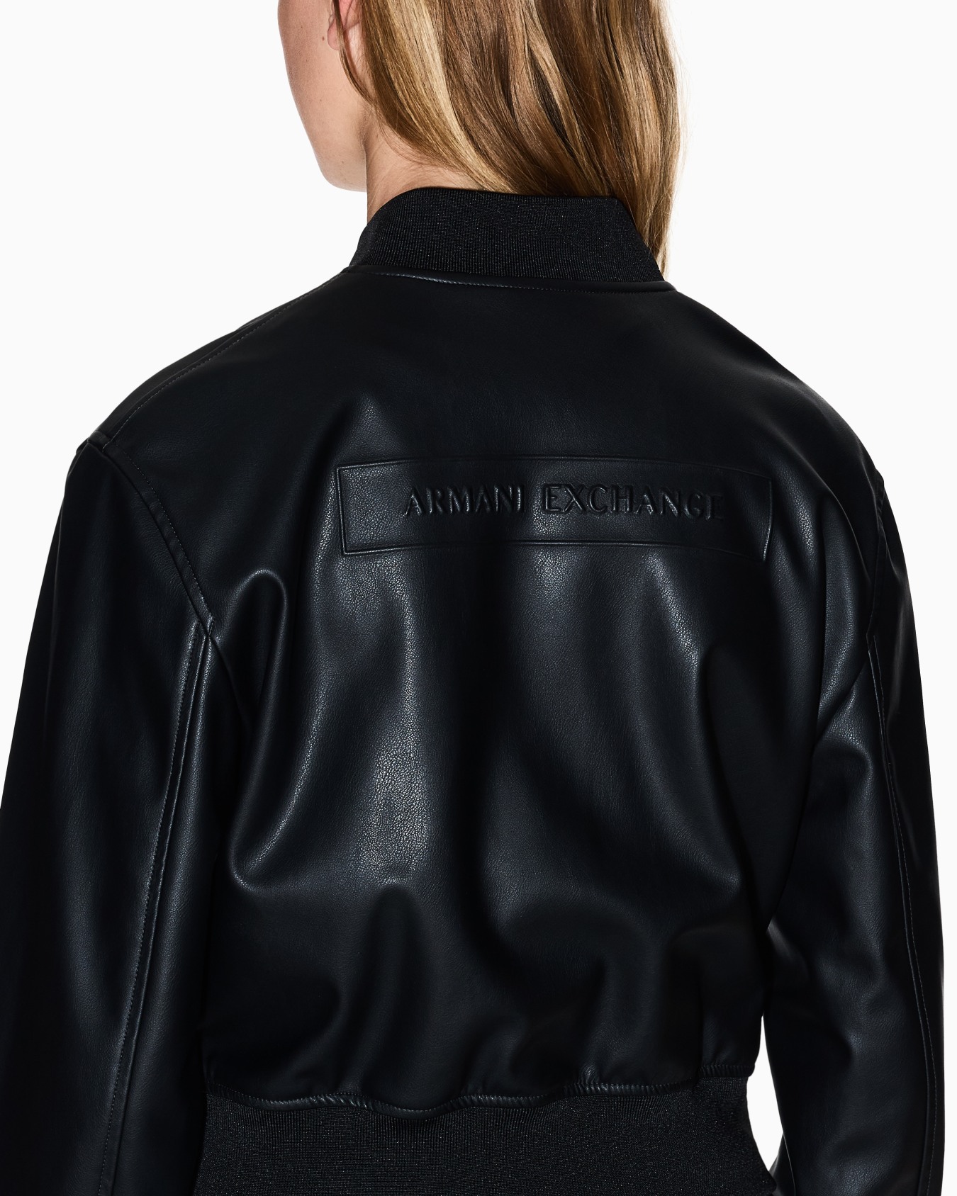Faux leather bomber jacket Slide 5