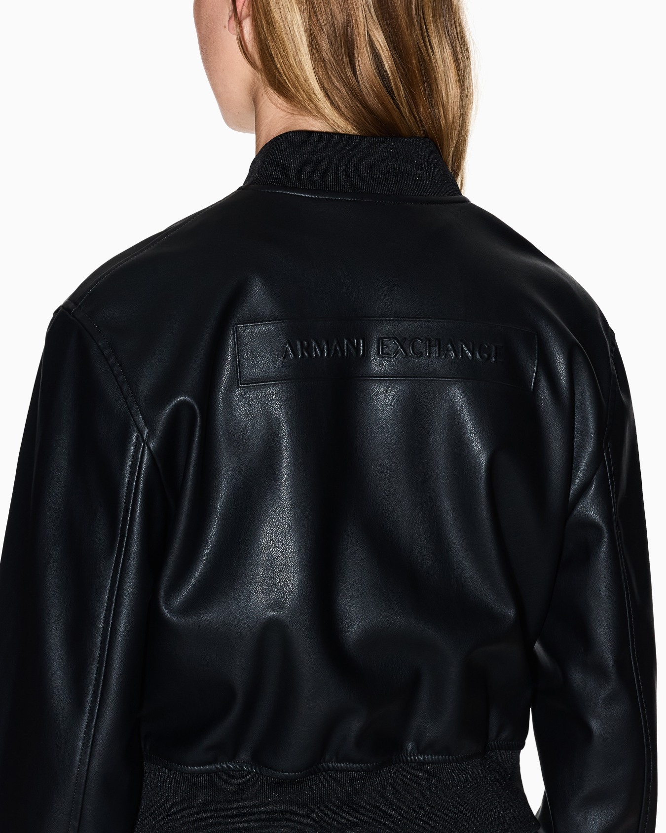 Faux leather bomber jacket Slide 6