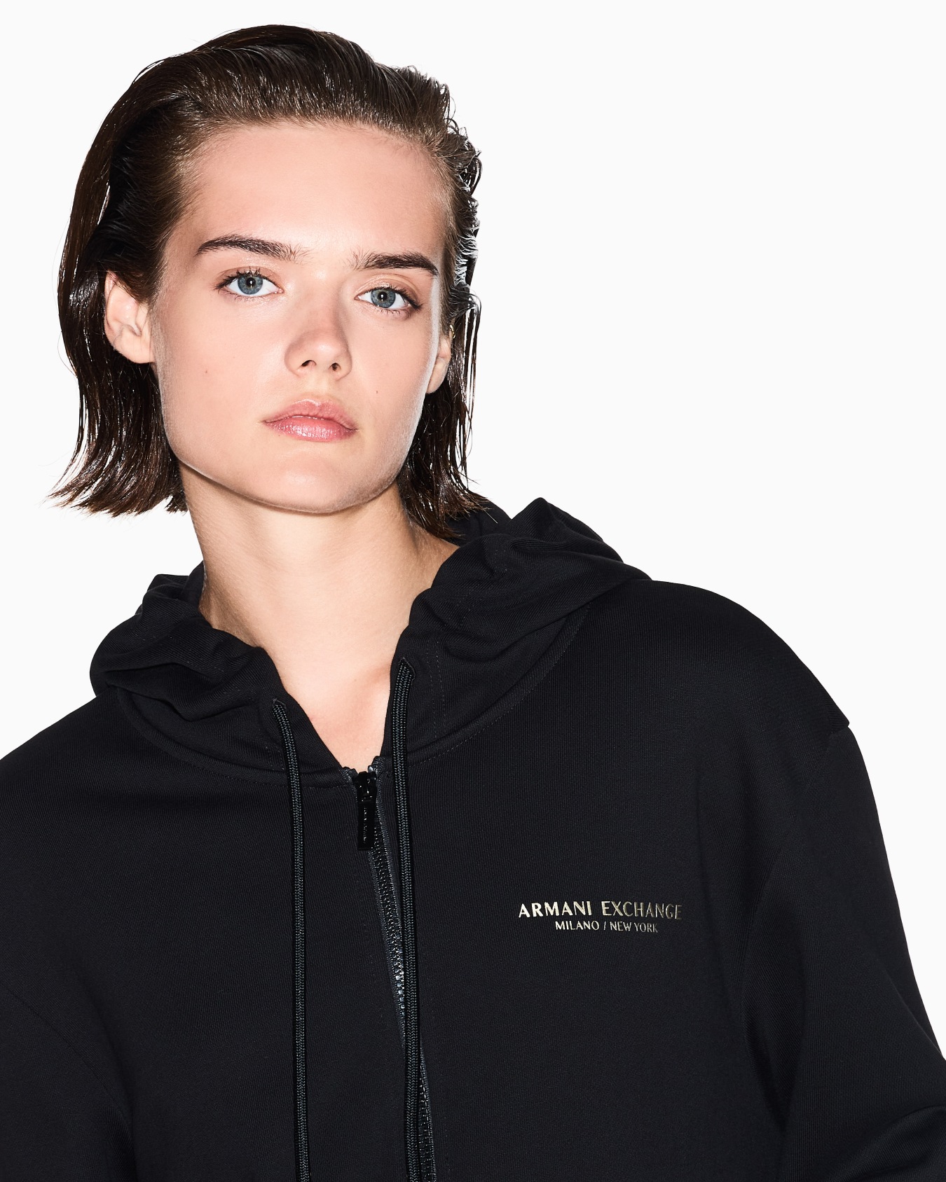 Cotton zip-up hoodie Slide 4