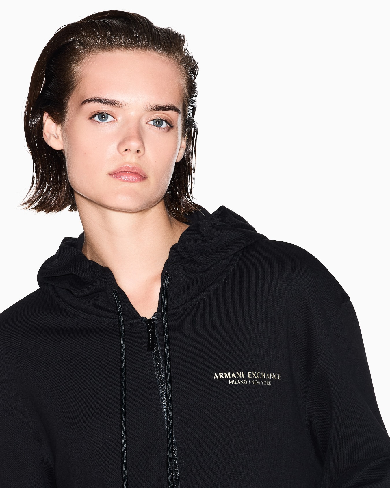 Cotton zip-up hoodie Slide 6