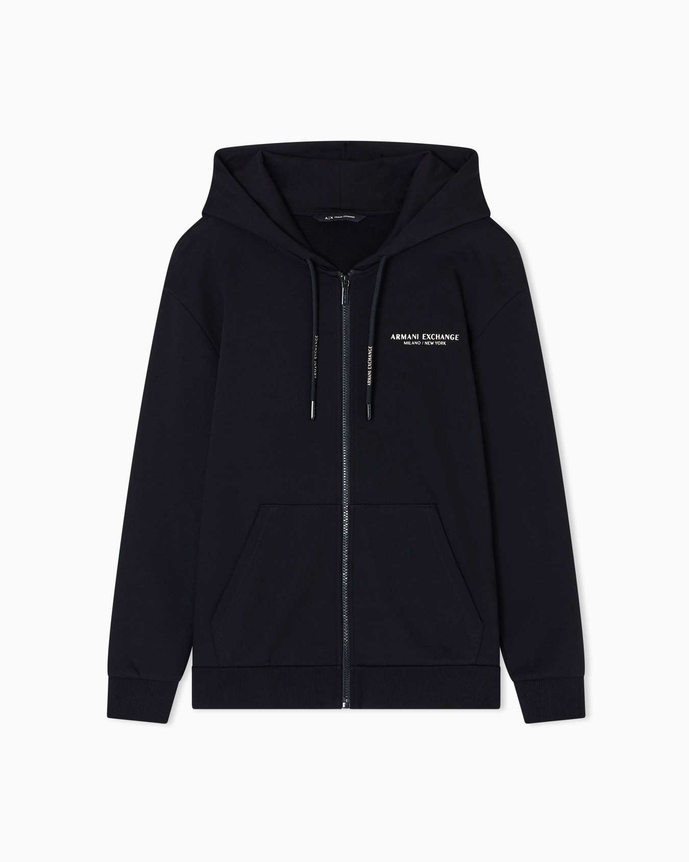 Kapuzenpullover aus Baumwolle mit Reißverschluss Folie 0