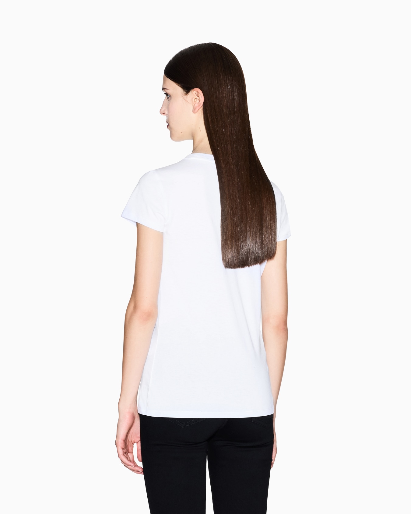 T-shirt slim fit avec logo pailleté Diapositive 2