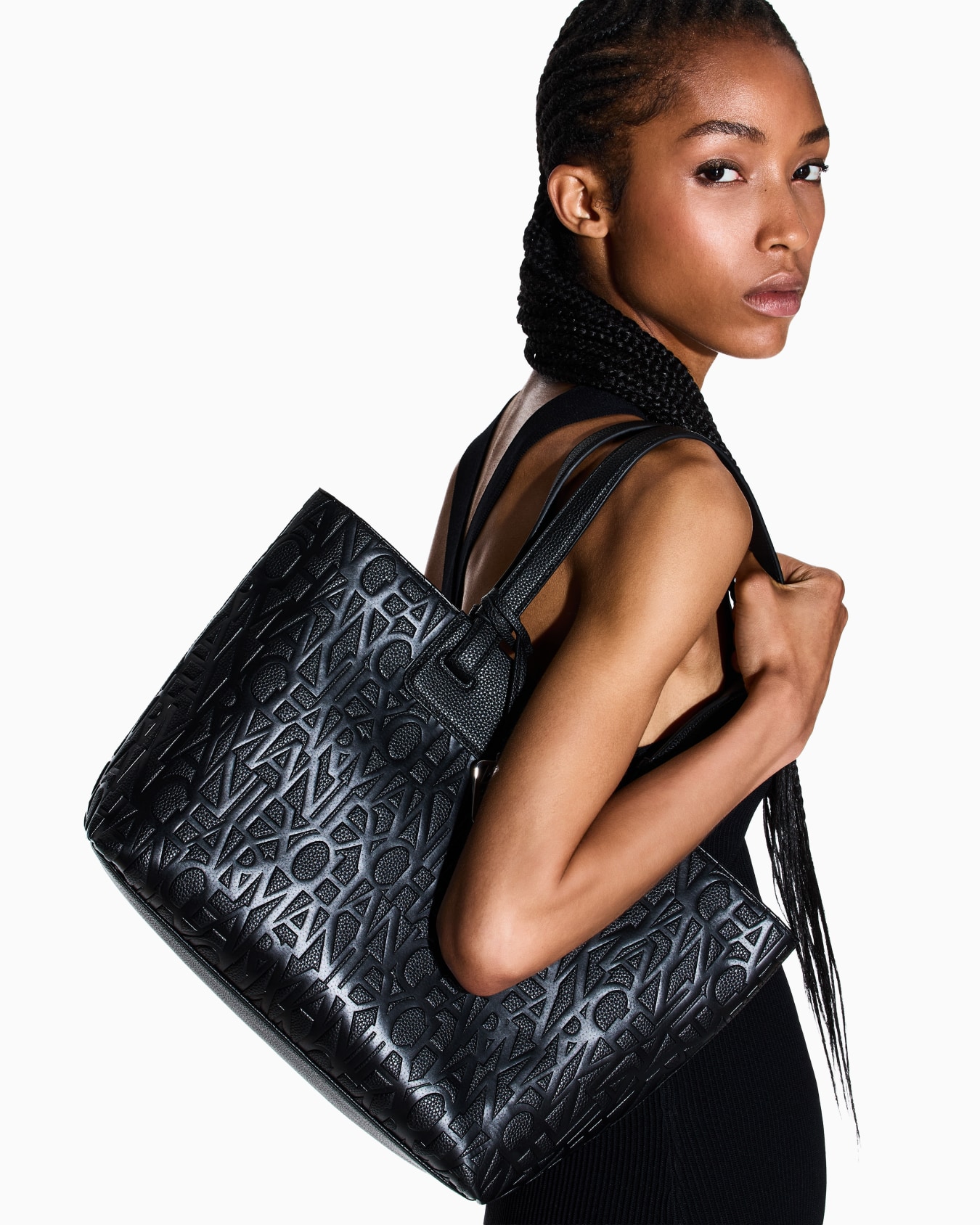 Shopper bag with allover logo Slide 6