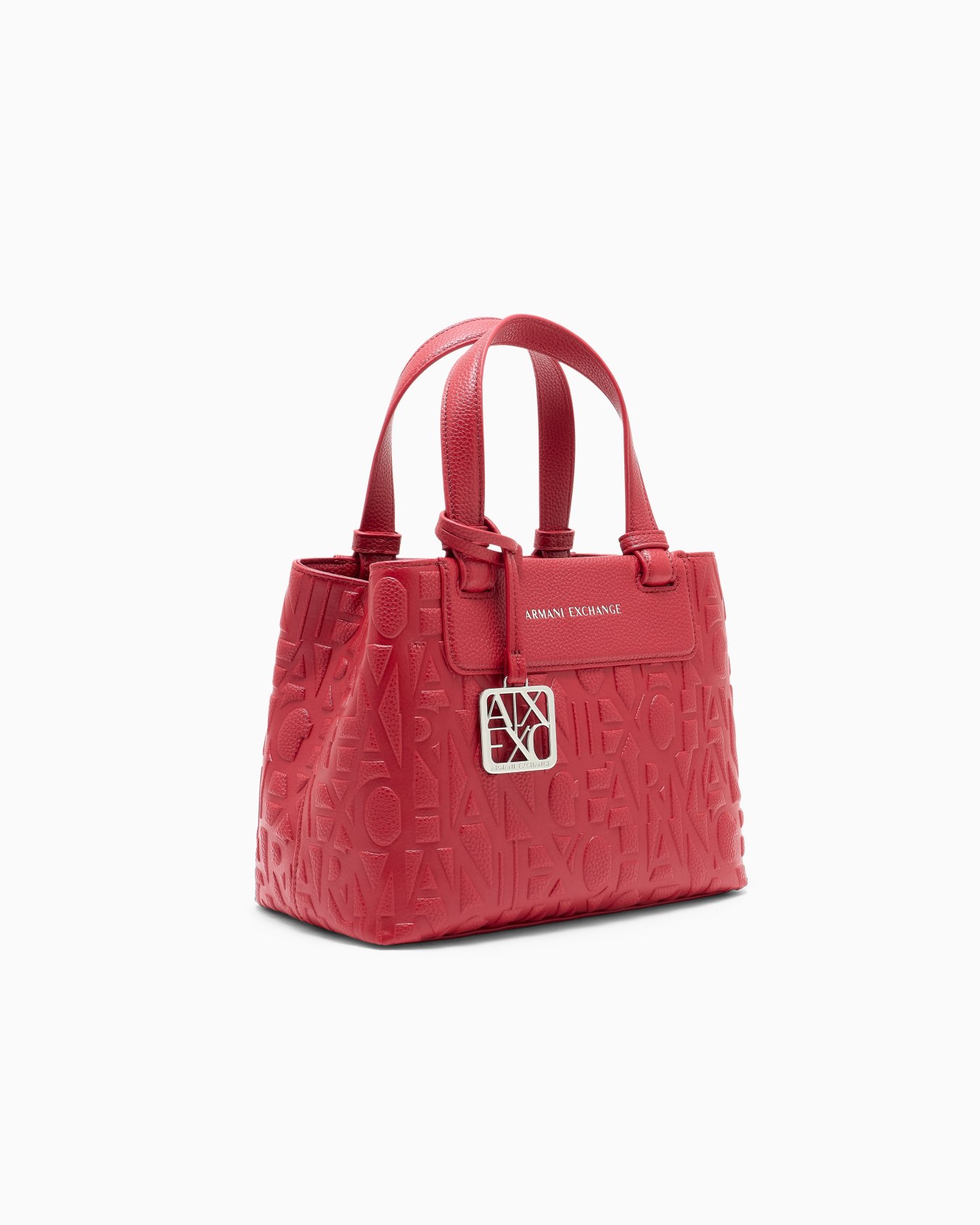 Bolso tote con letras en relieve y bandolera extraíble Diapositiva 1