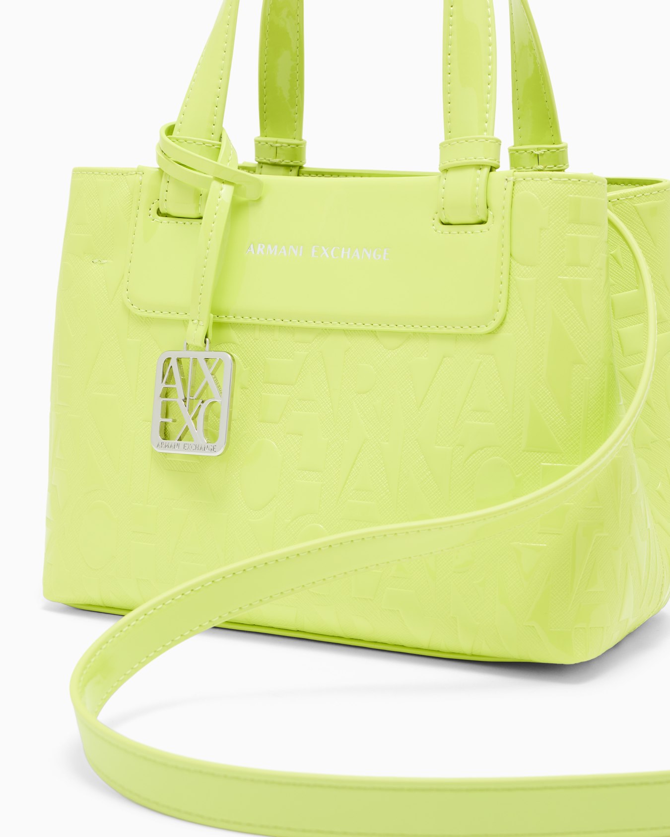 オールオーバーエンボスロゴ ミニハンドバッグ グロウ スライドする 4