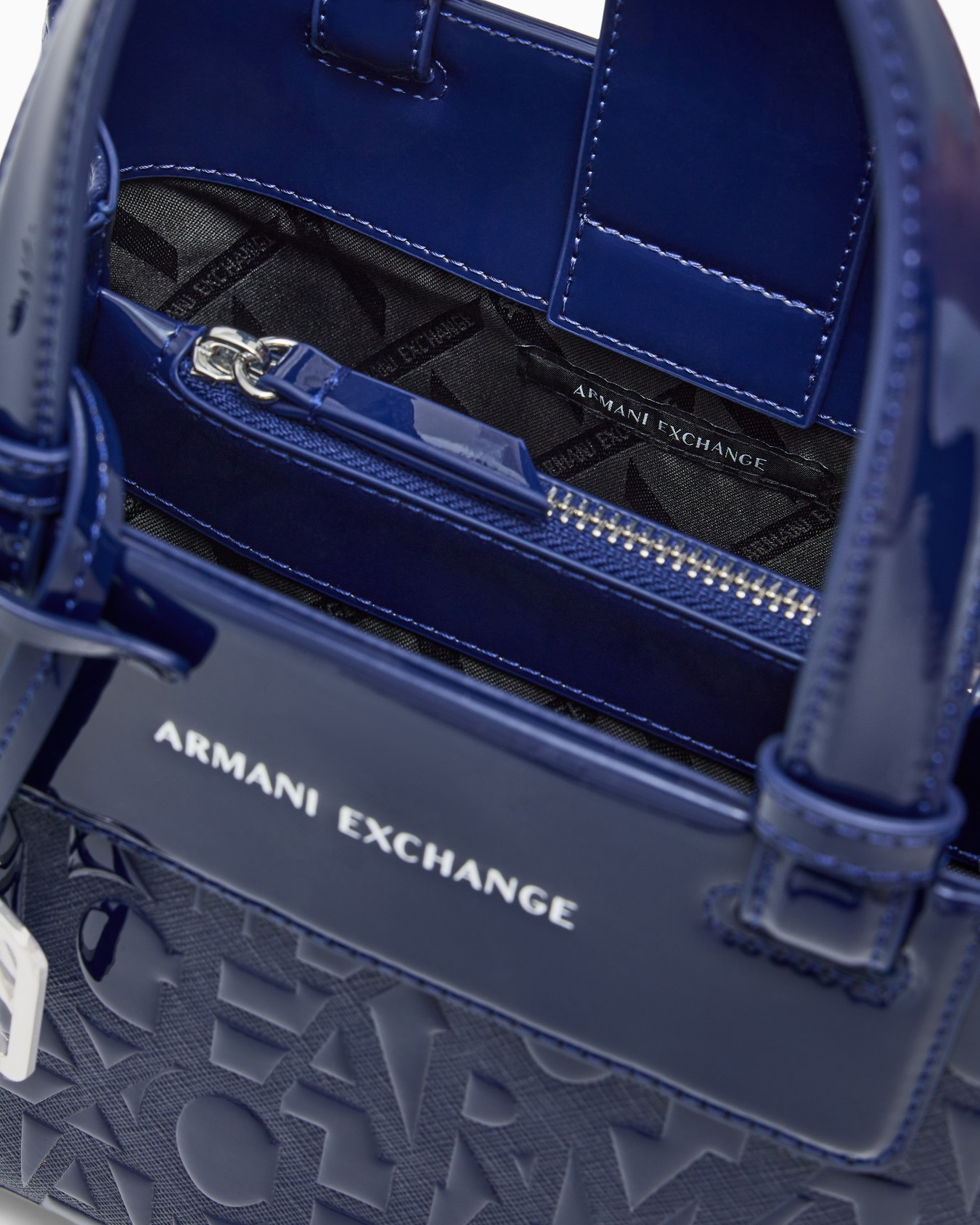 Handbag with allover logo Slide 3