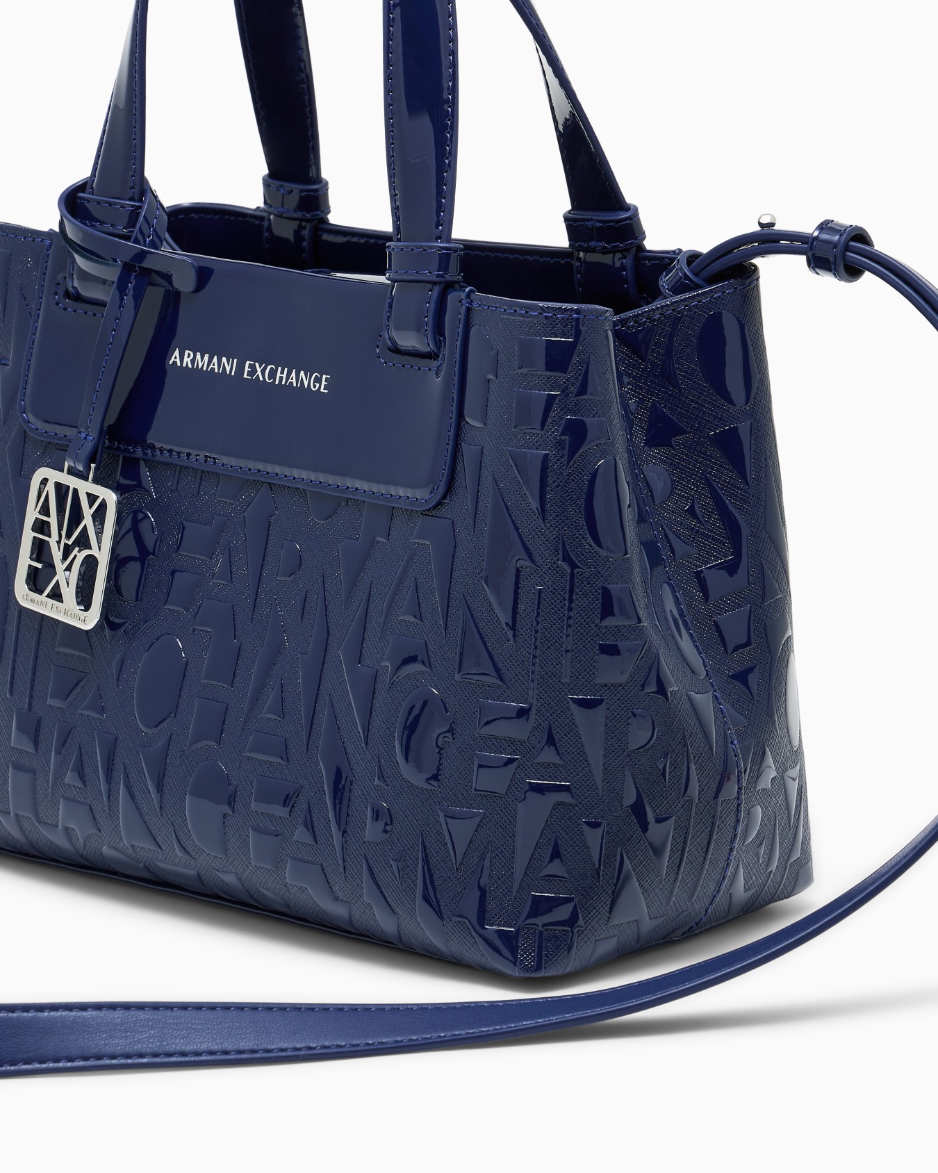 Handbag with allover logo Slide 4