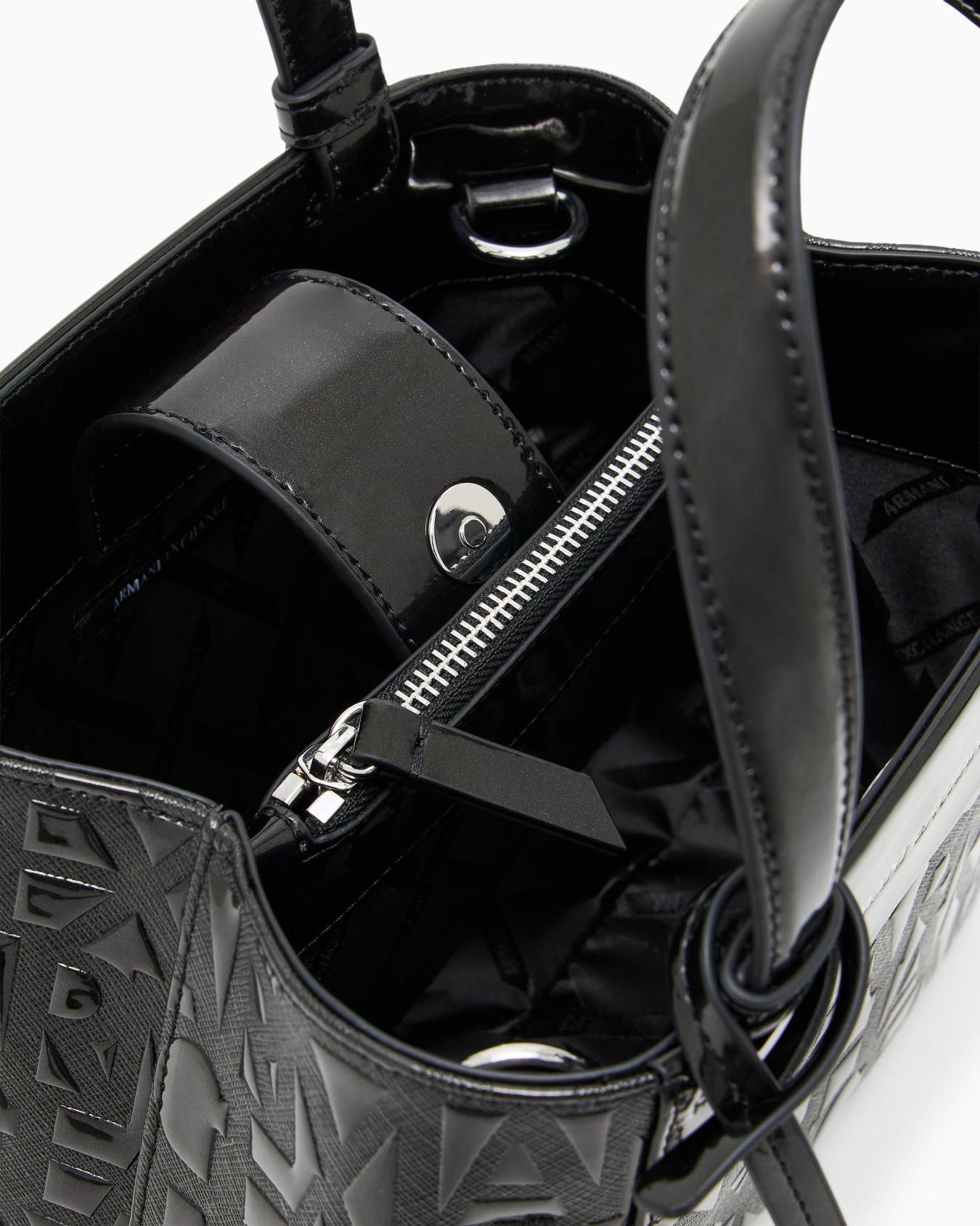 オールオーバーエンボスロゴ ミニハンドバッグ グロウ スライドする 3