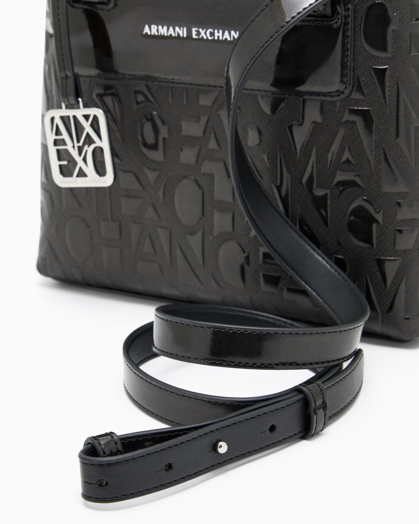 オールオーバーエンボスロゴ ミニハンドバッグ グロウ スライドする 4