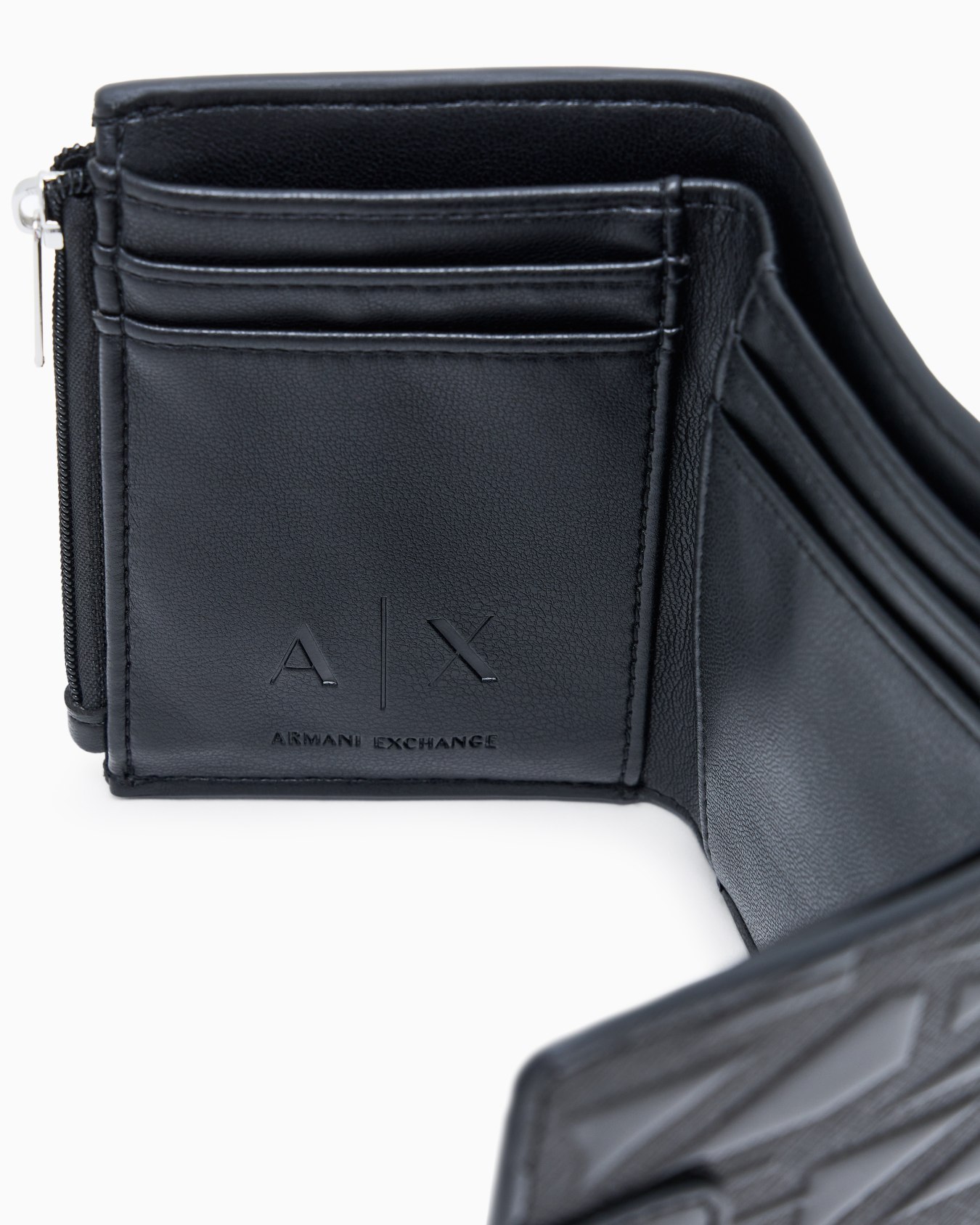 Compact wallet with allover logo Slide 3