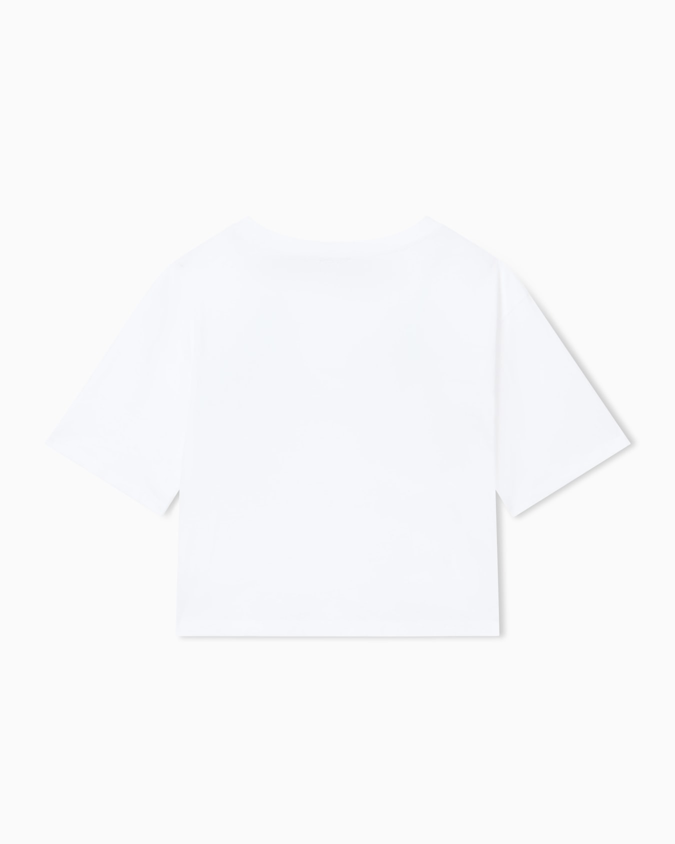 Cropped T-shirt in Cotton Jersey Slide 2