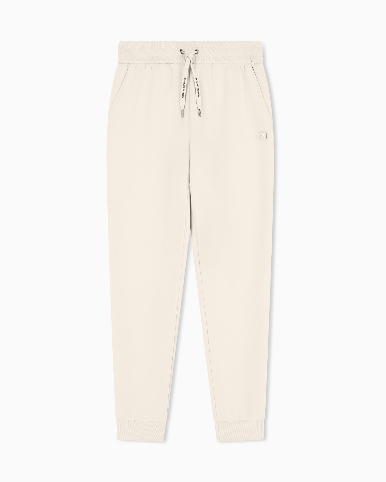 Sports trousers in bi-material stretch cotton Slide 0