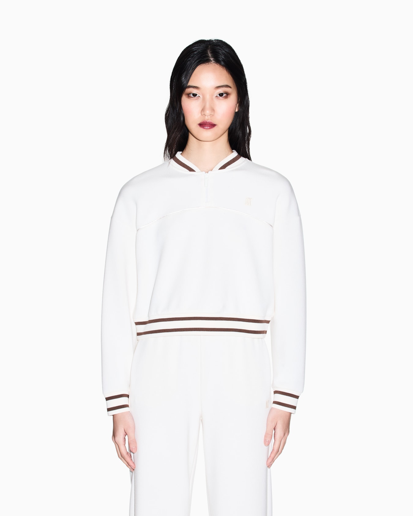 AXロゴ ハーフジップスウェットプルオーバー スライドする 3