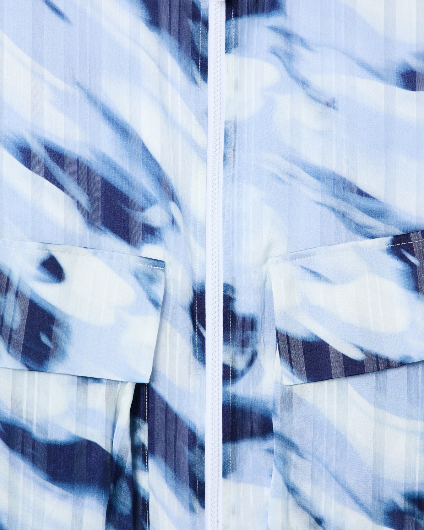  Padded Vest with Printed Stripes Slide 3