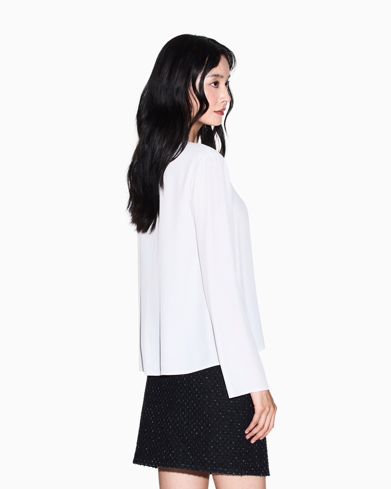 Crepe de chine blouse Slide 2