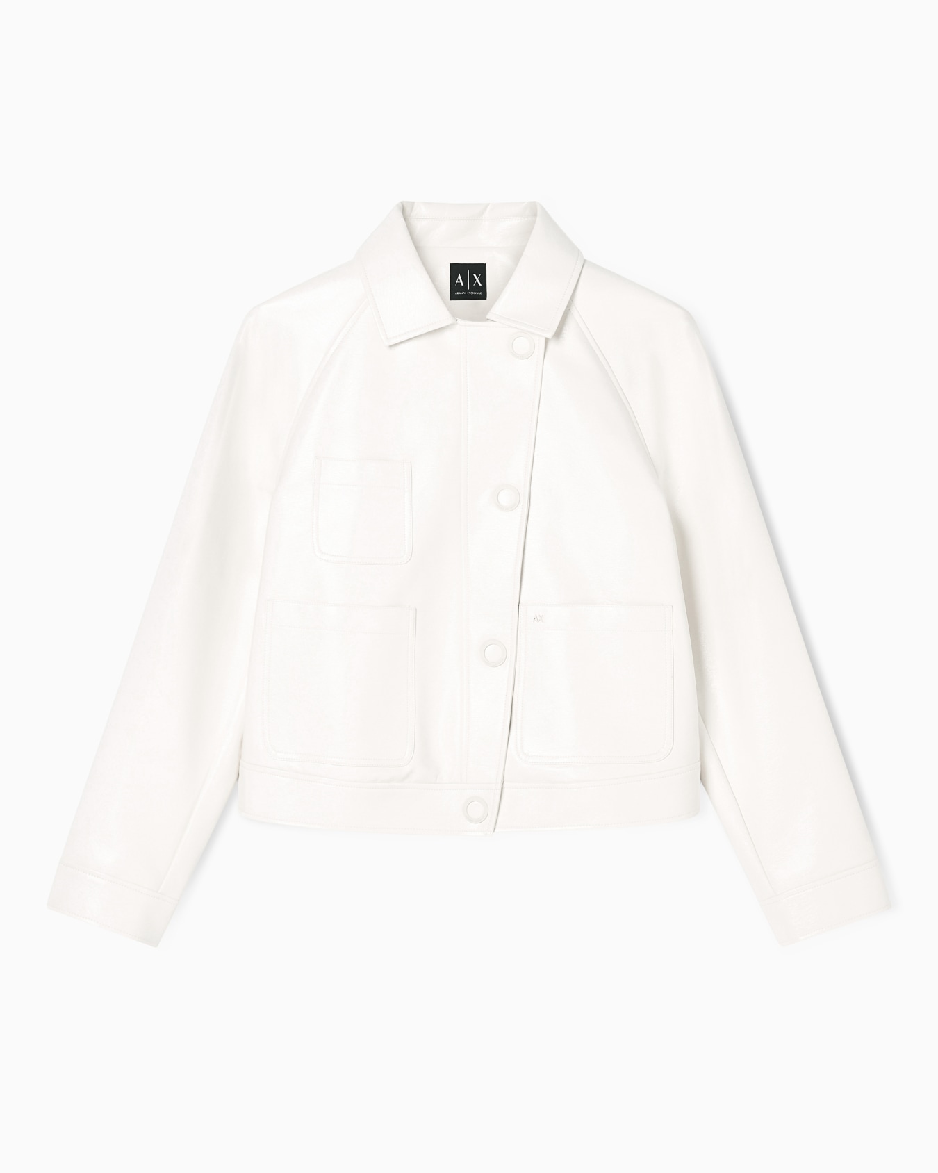 ビニールエフェクト ブルゾンジャケット スライドする 0