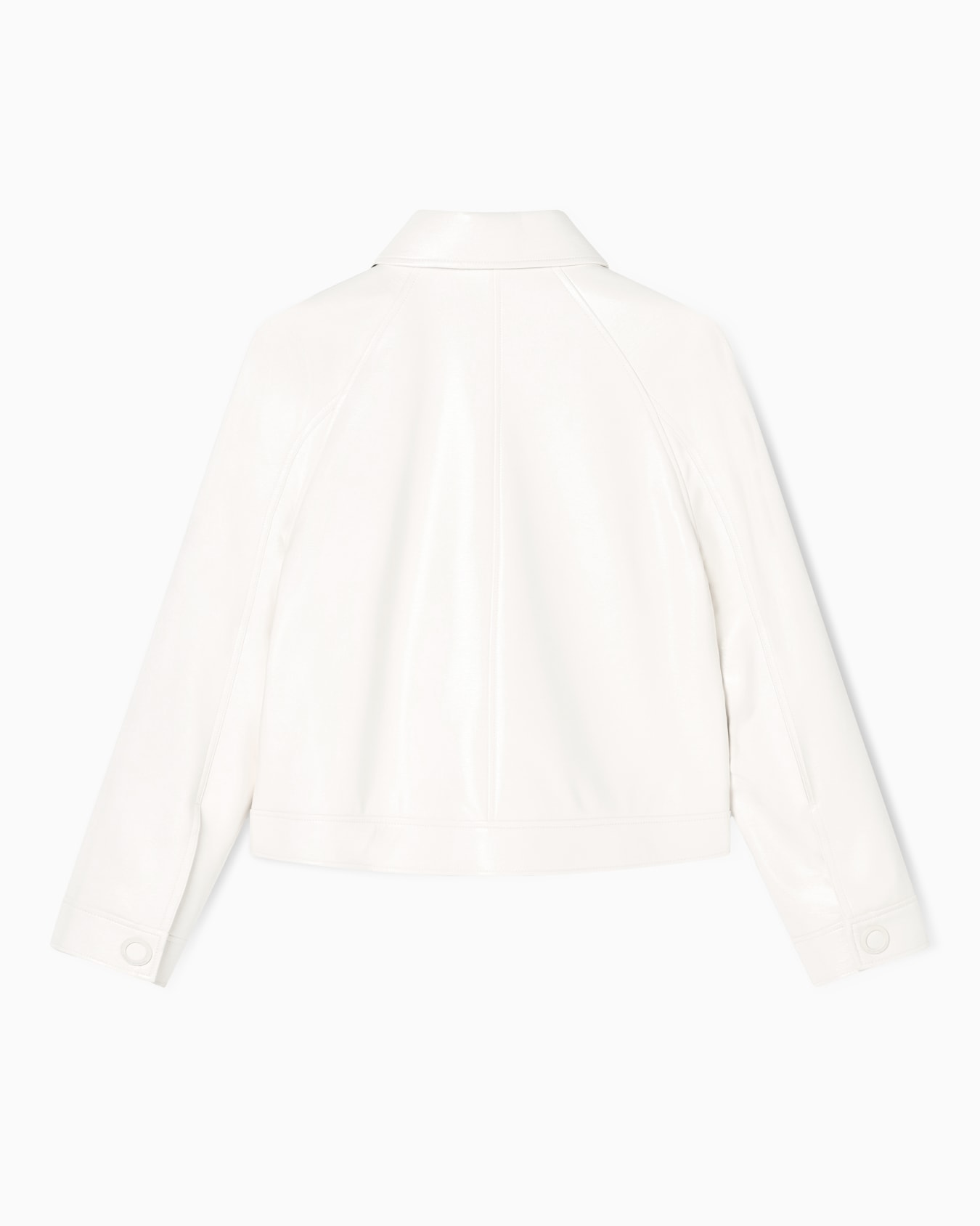 ビニールエフェクト ブルゾンジャケット スライドする 2