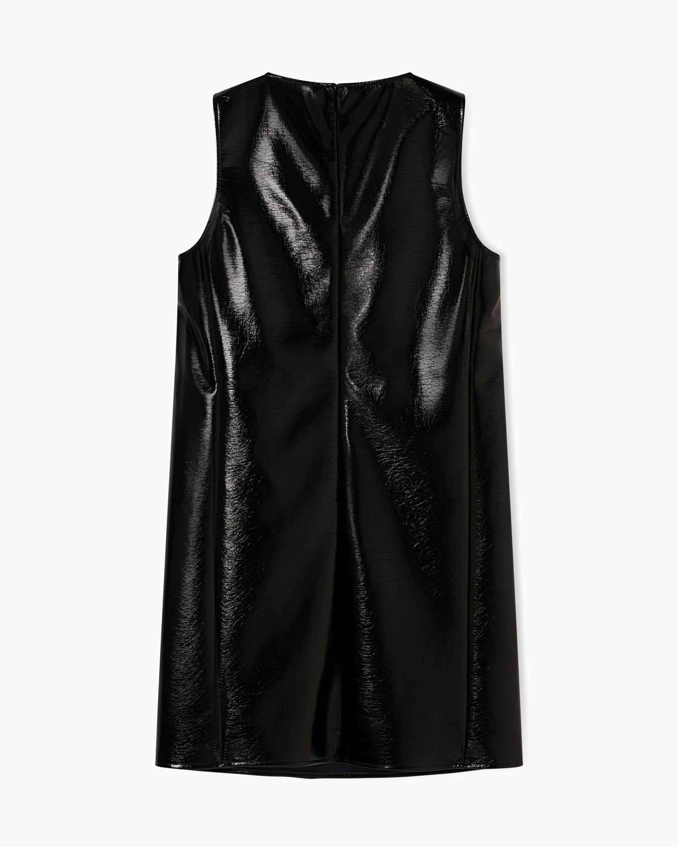 Short dress in technical fabric Slide 2