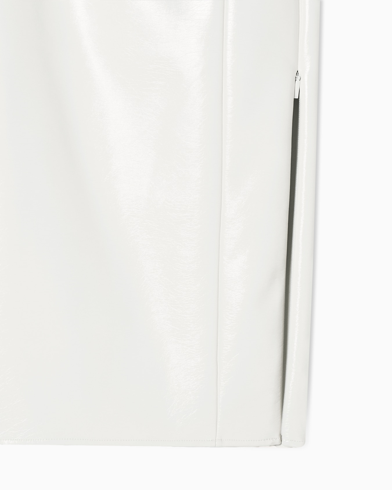 ビニールエフェクト ペンシルスカート スライドする 3