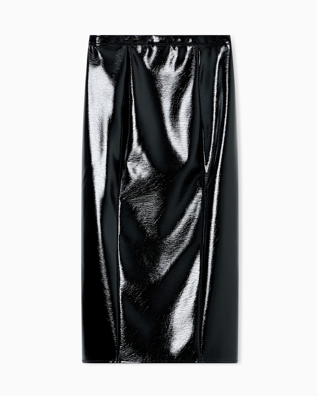 Long skirt in technical fabric Slide 2