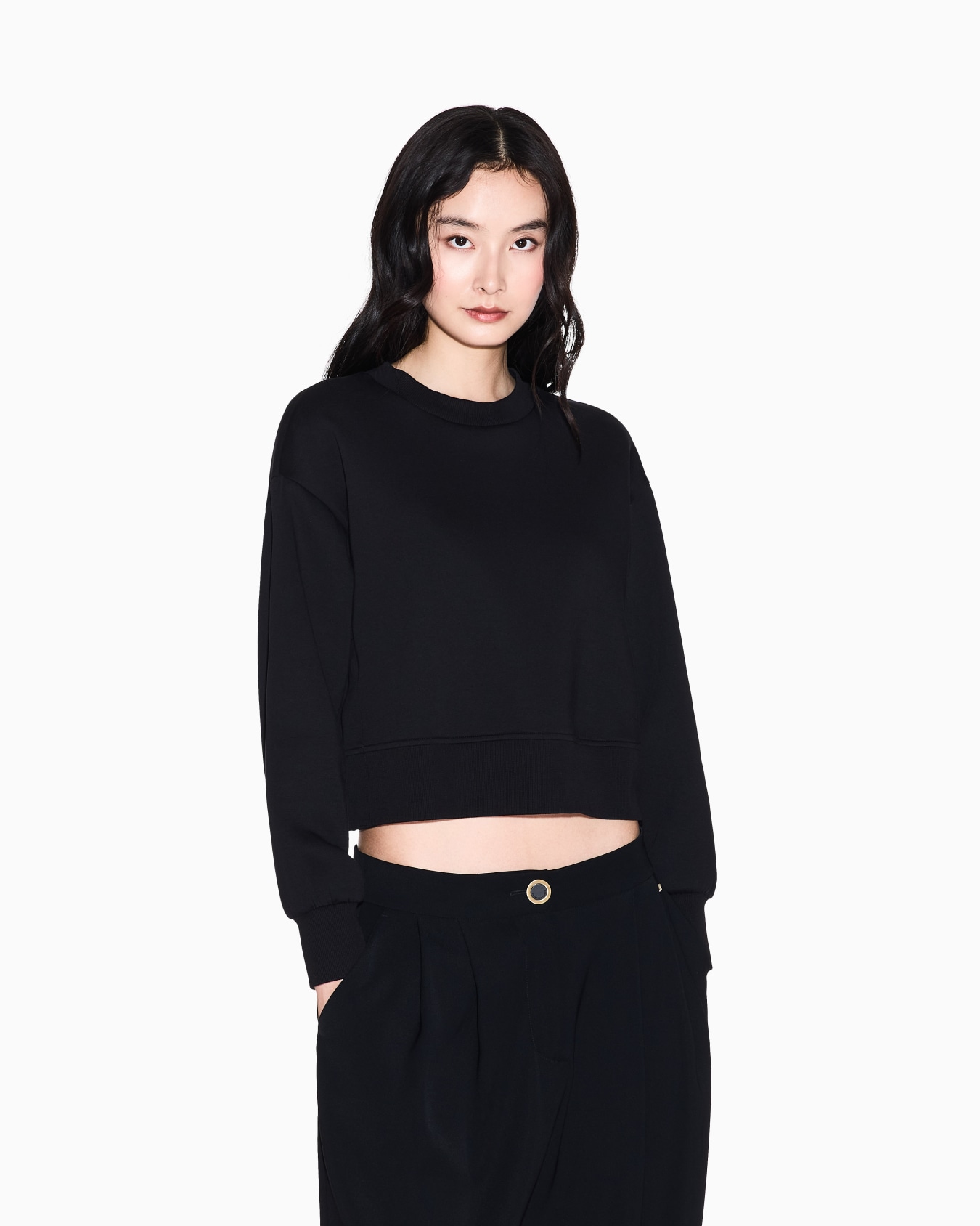 AXメタリックロゴ サイトスリットスウェットプルオーバー スライドする 3