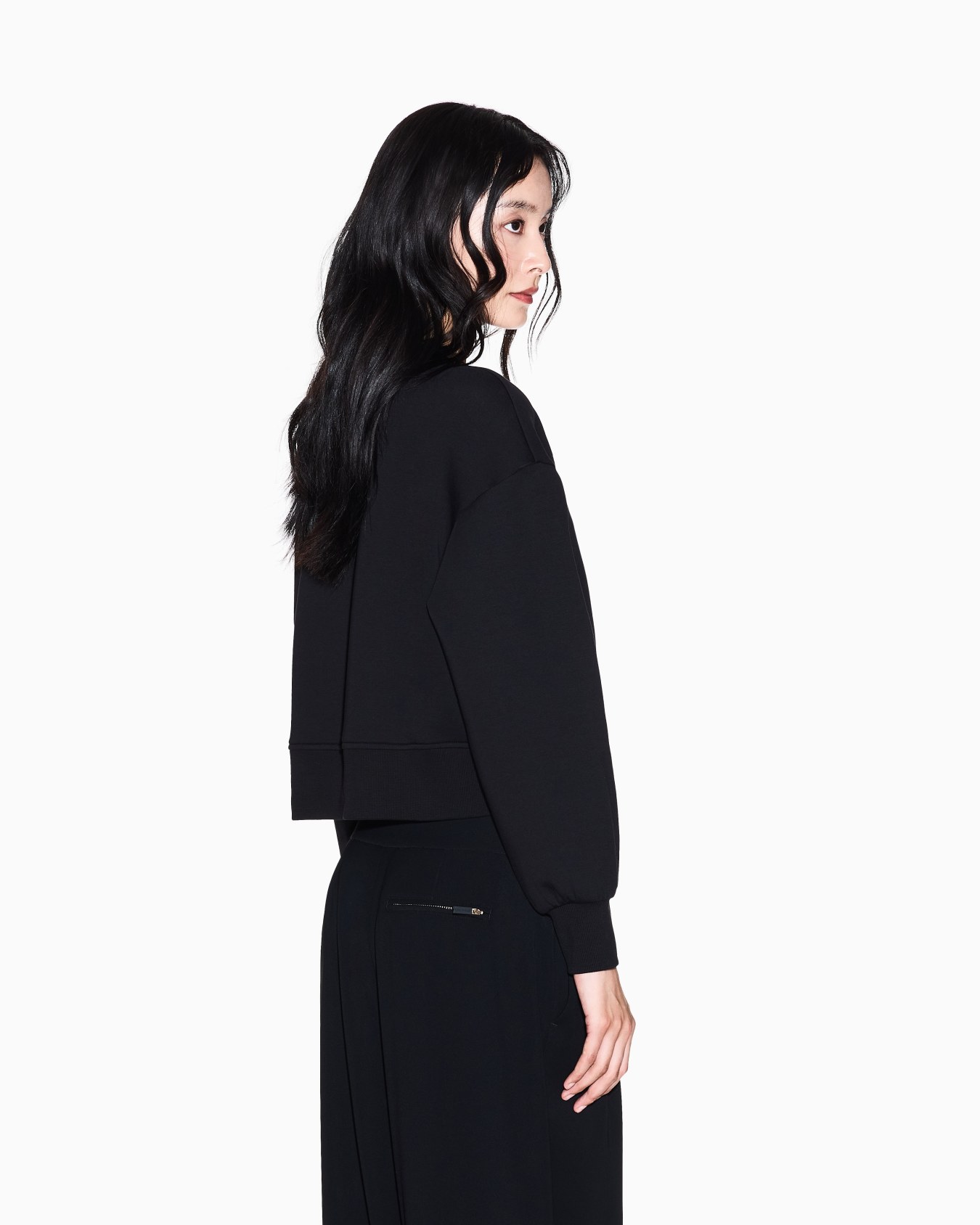 AXメタリックロゴ サイトスリットスウェットプルオーバー スライドする 2