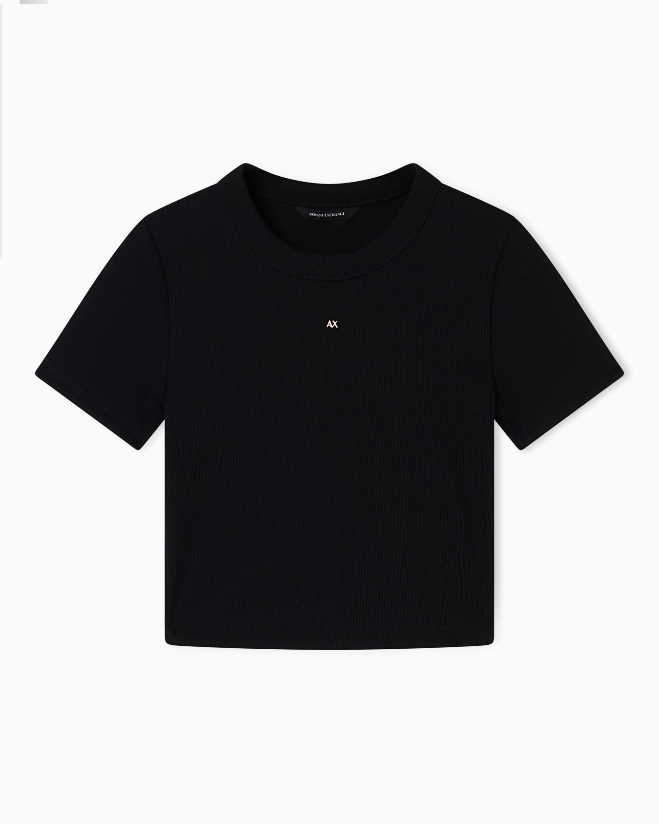 Cropped T-shirt in technical fabric Slide 0